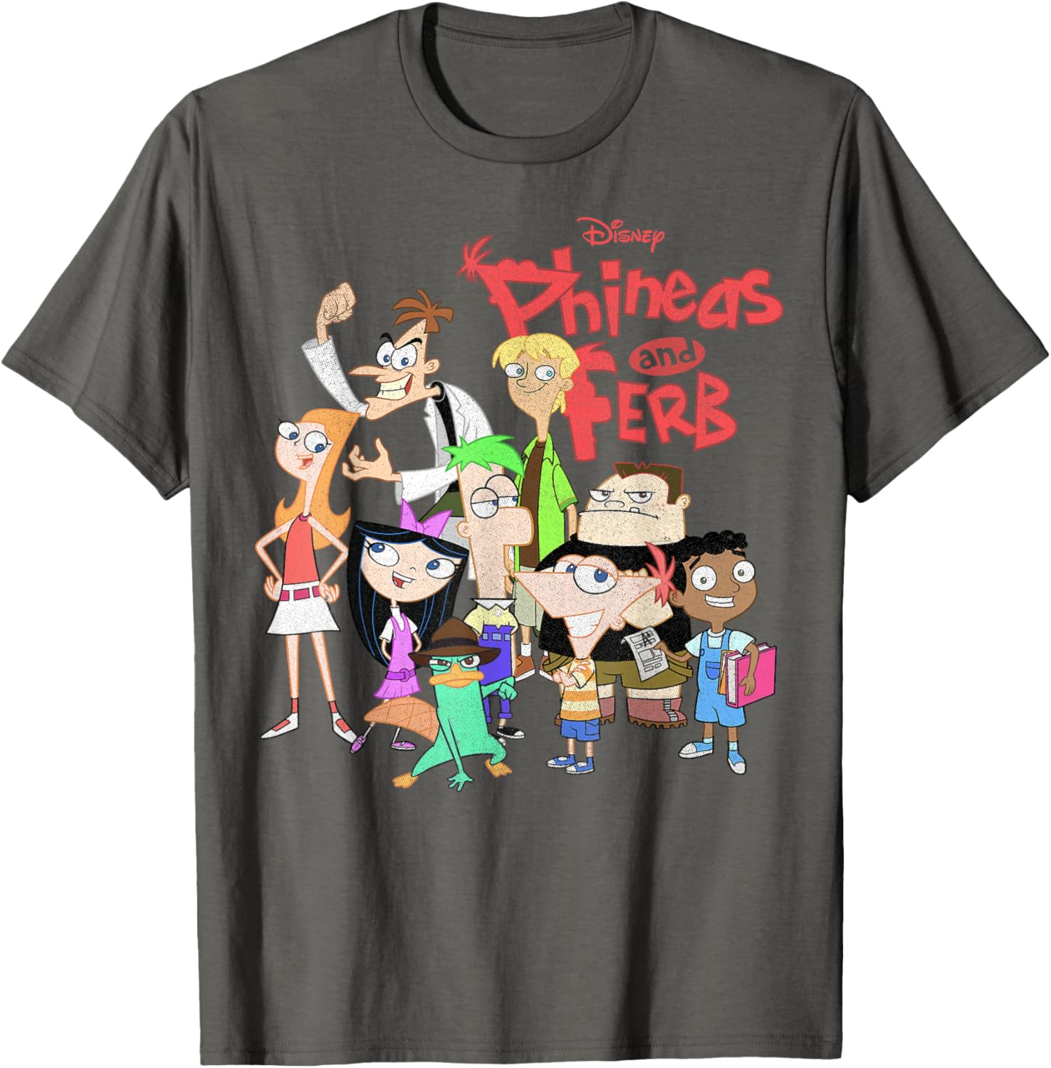 Phineas And Ferb Group Logo T-Shirt for Fun Disney Fans - 10
