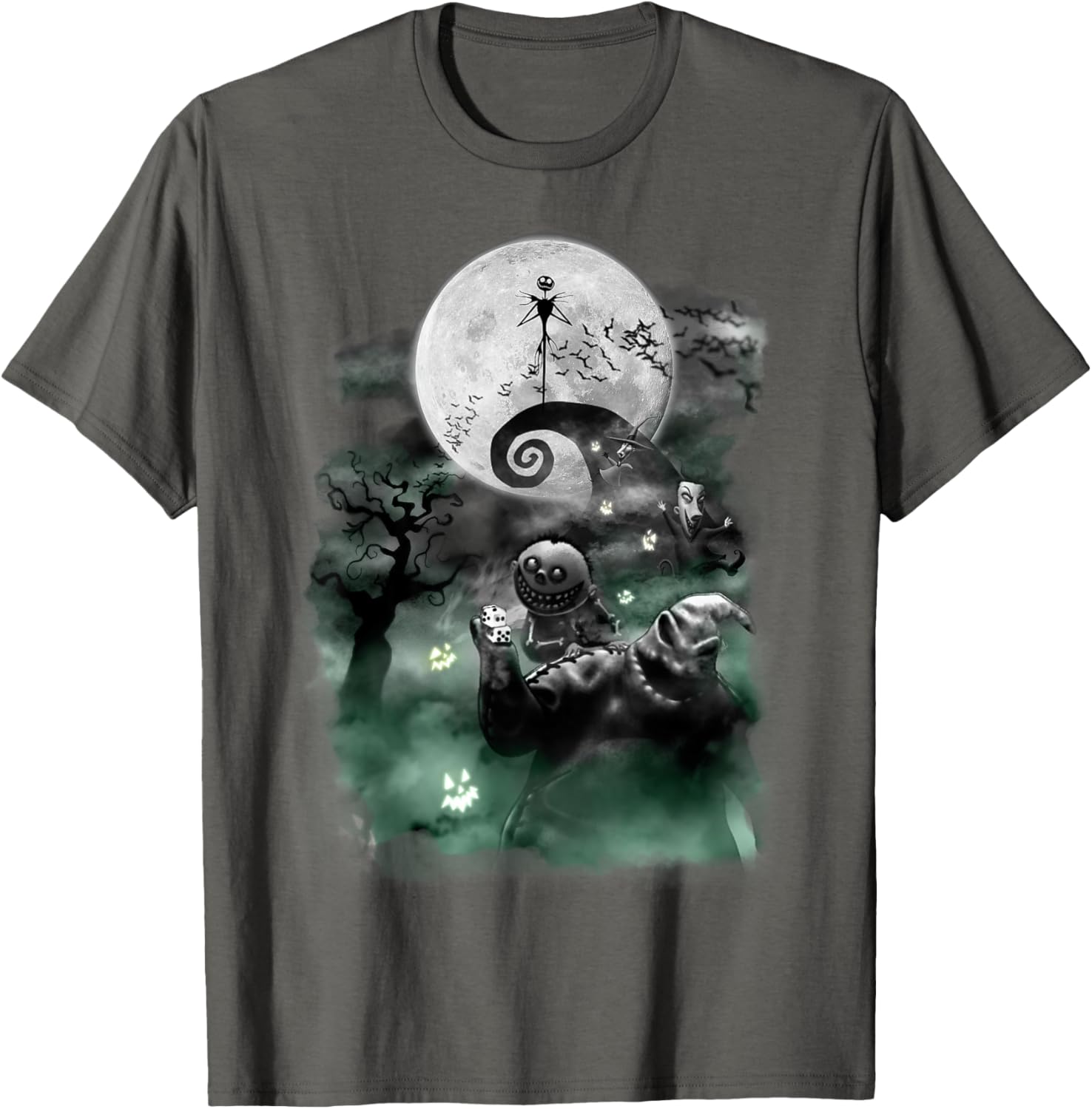 Disney Nightmare Before Christmas Haunted Scene T-Shirt for Fans - 2