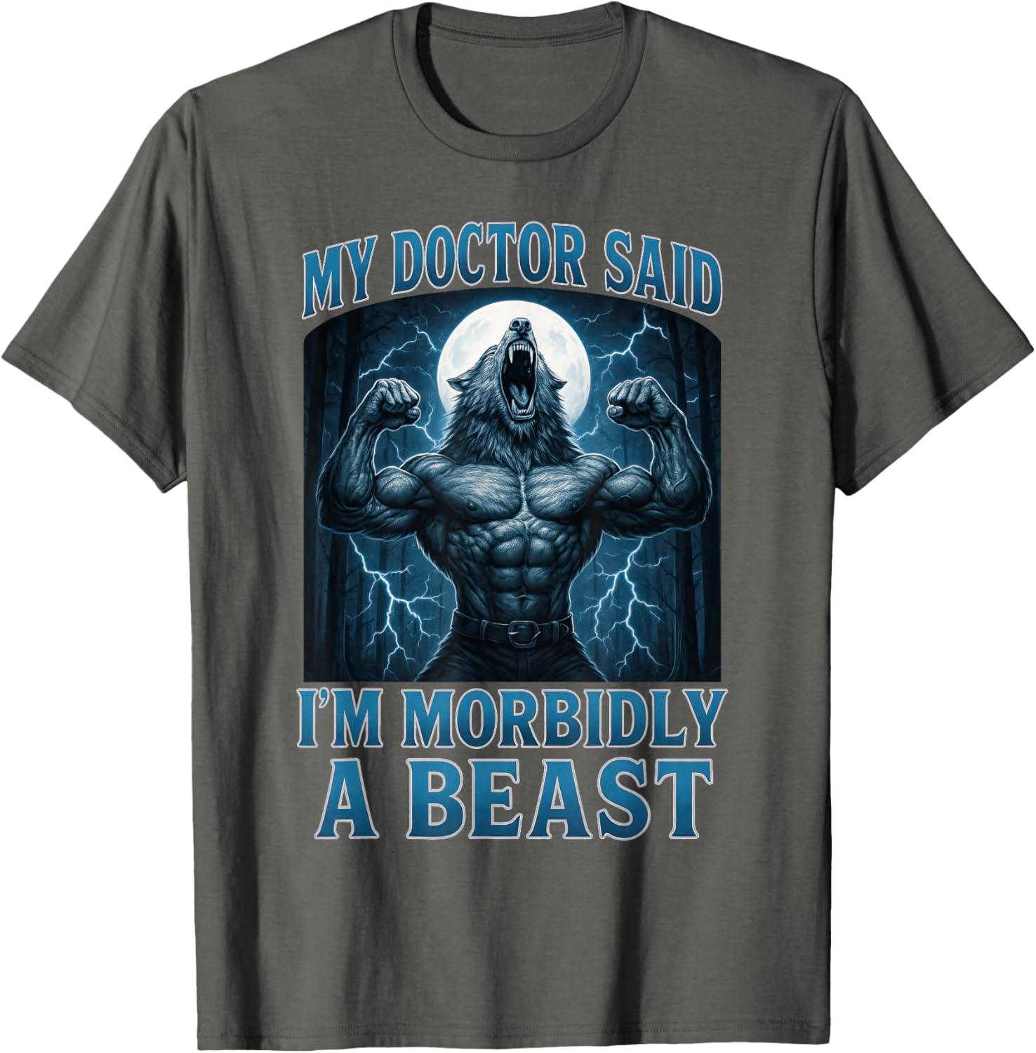 Funny Alpha Wolf Beast Meme Graphic Tee for Men, Women, and Teens - 17