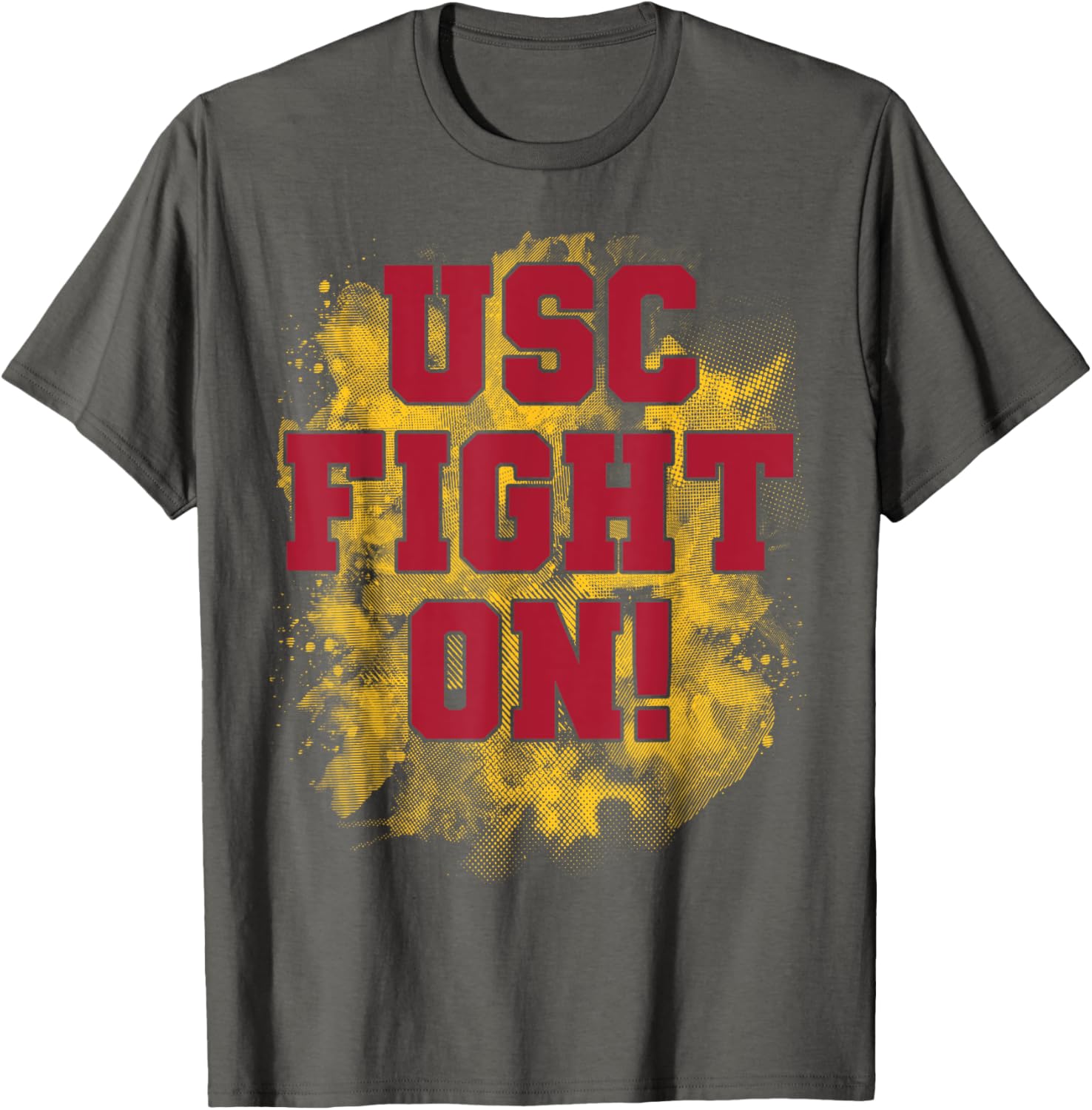USC Fight On Distressed T-Shirt for Fans of the University of Southern California - 2