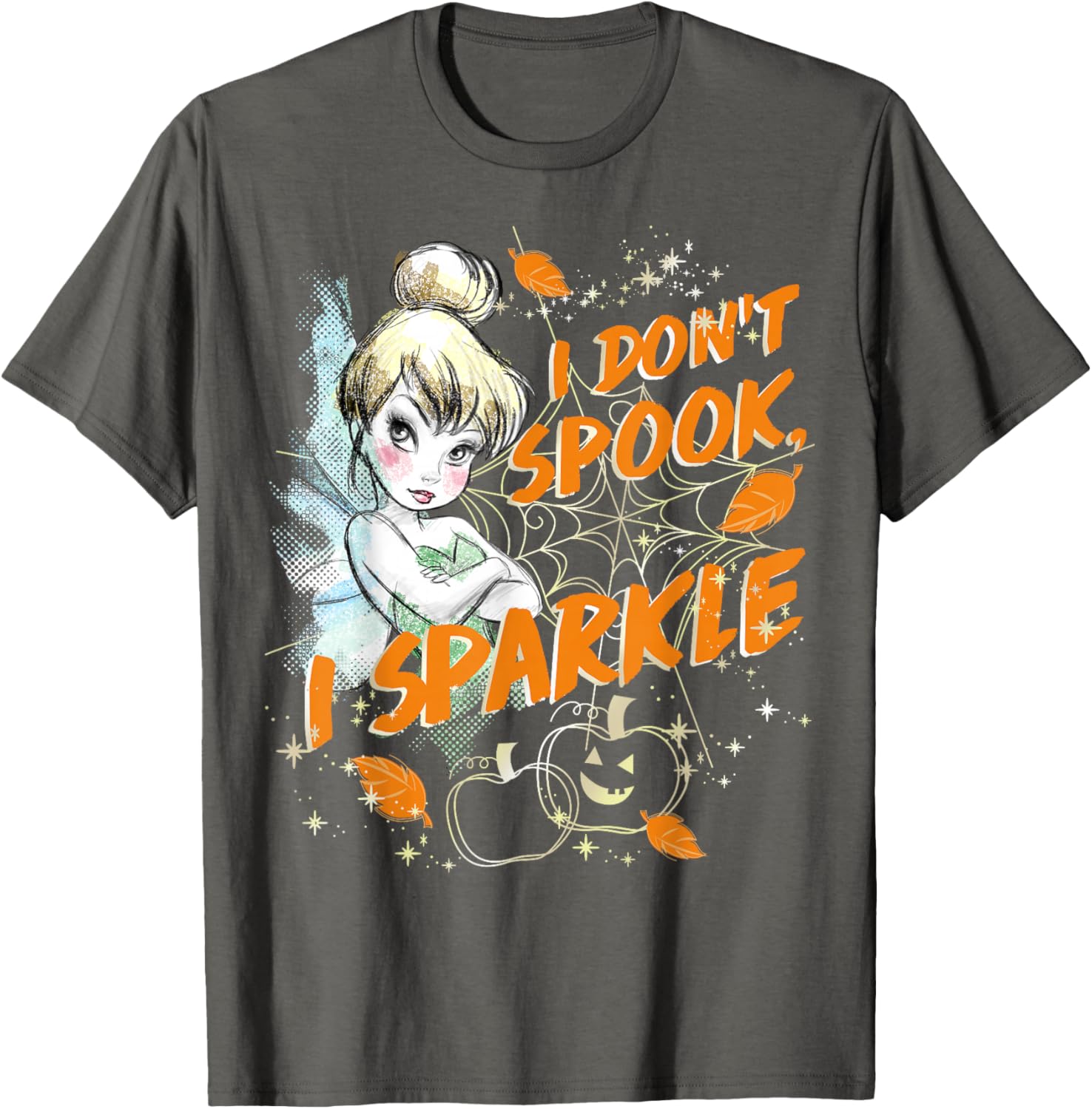 Disney Peter Pan Tinkerbell Halloween Sparkle T-Shirt for Women and Kids - 4