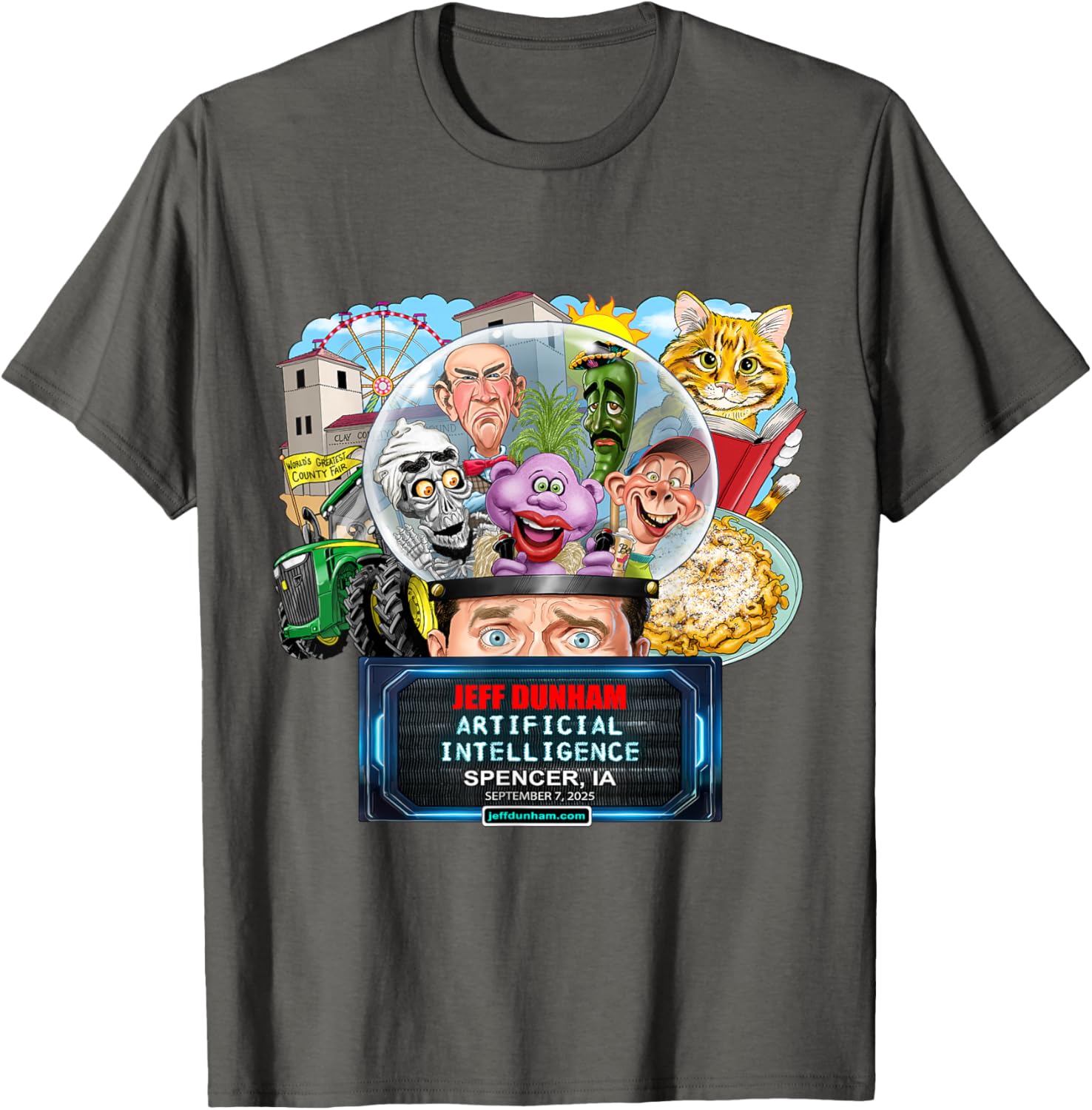 Jeff Dunham Spencer IA 2025 T-Shirt Fun Comedy Apparel for Fans - 1