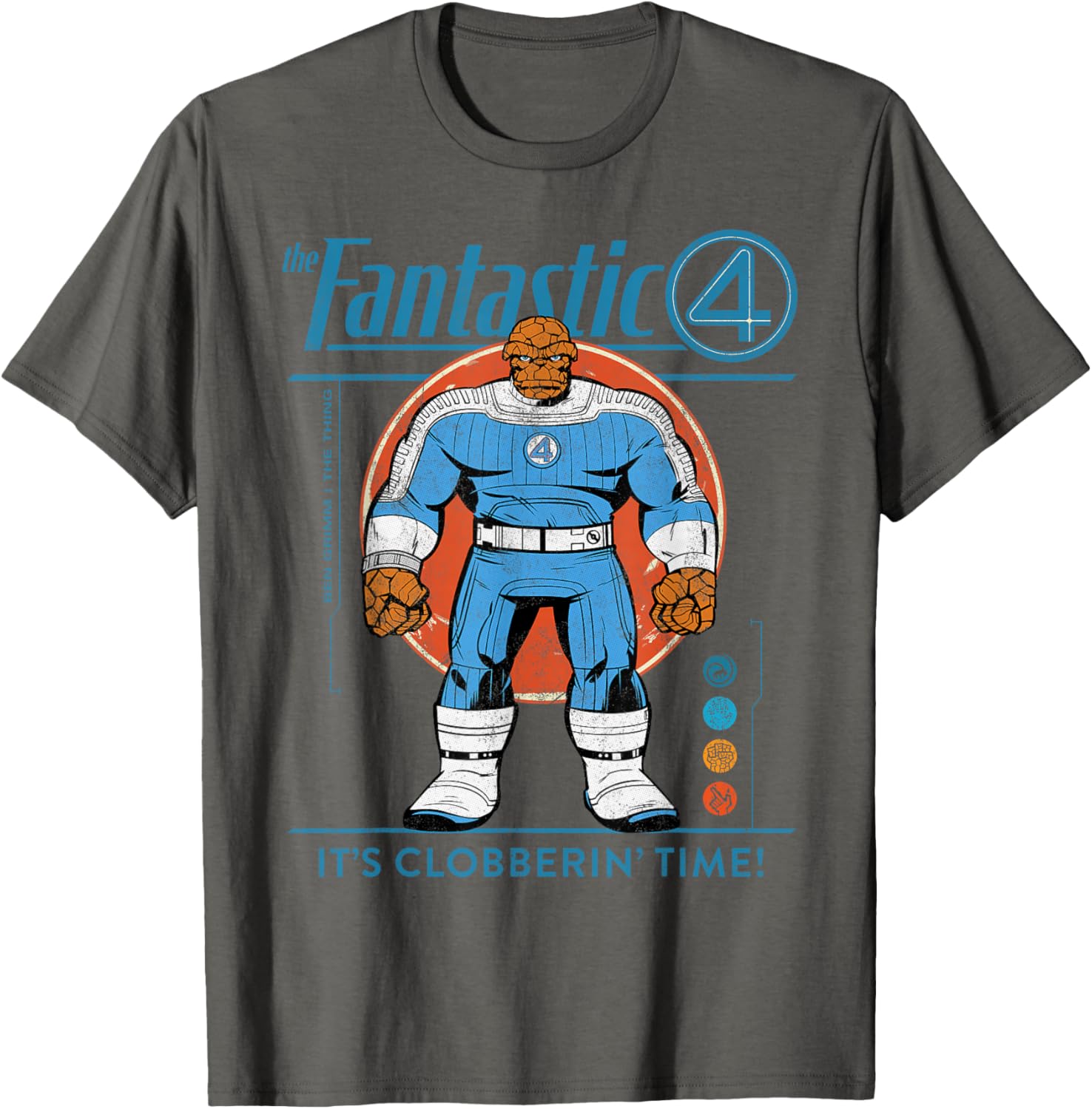 Marvel Fantastic Four The Thing Retro T-Shirt for Fans of Classic Comics - 21