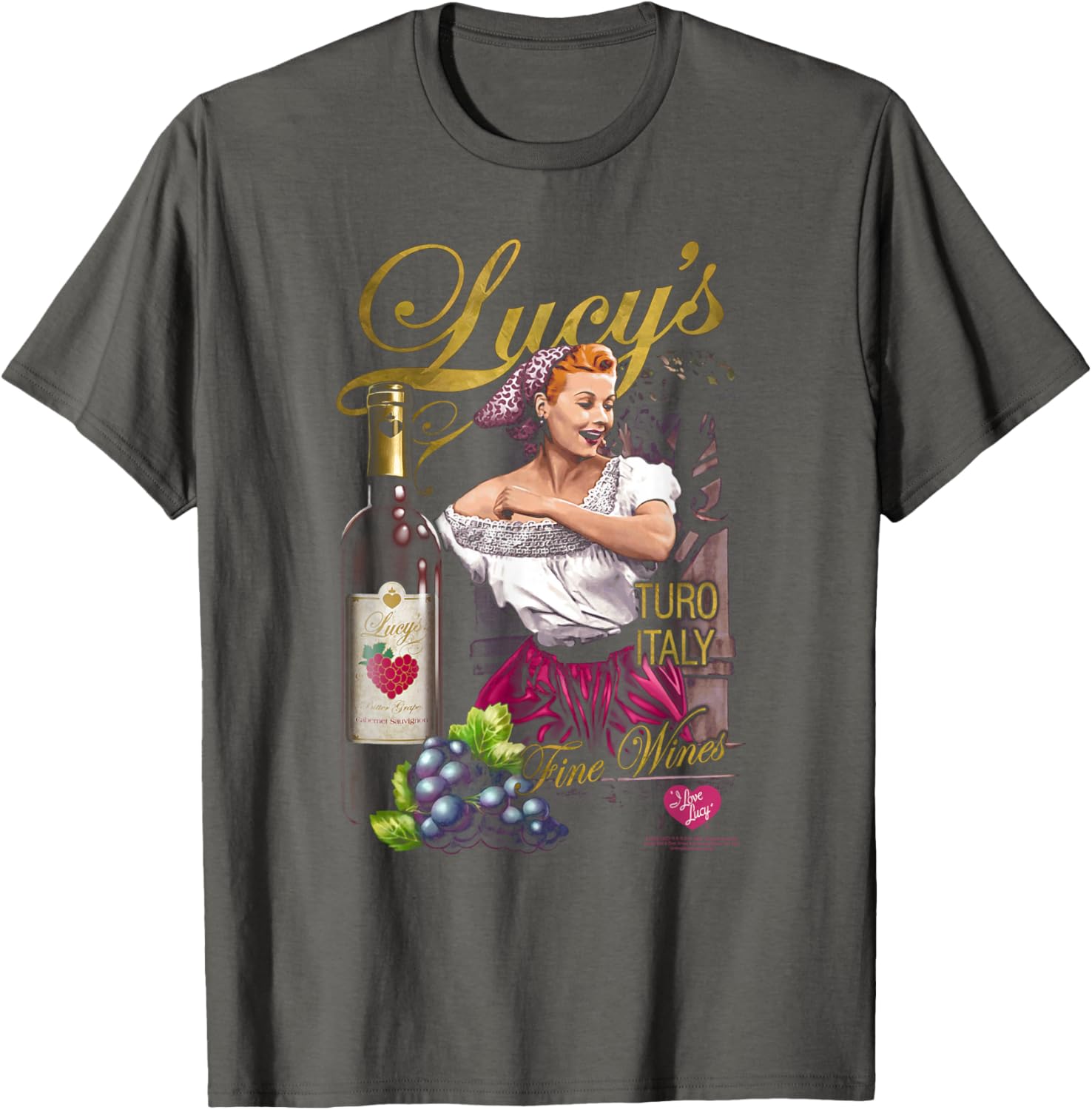 I Love Lucy Bitter Grapes T-Shirt - Vintage TV Comedy Apparel for Fans - 1