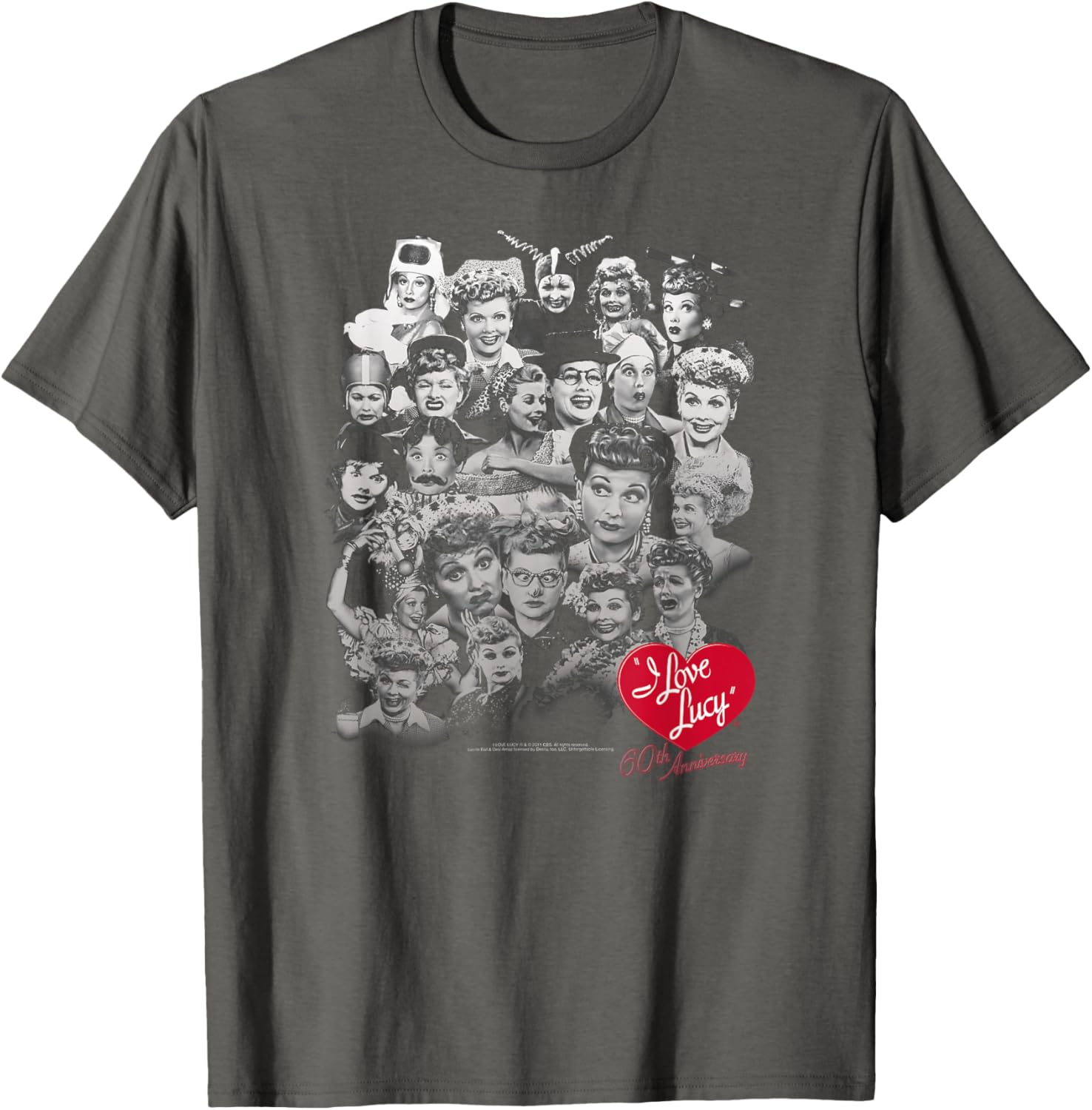 I Love Lucy 60 Years of Fun T-Shirt for Fans and Collectors - 1