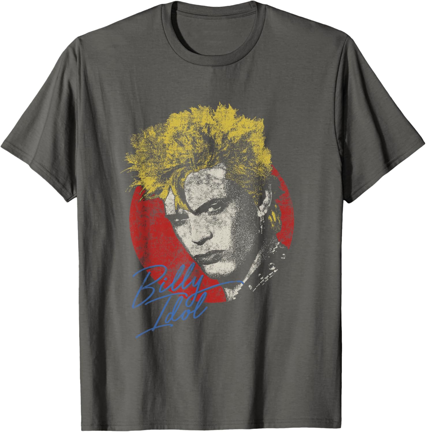 Billy Idol Vintage Portrait T-Shirt for Fans of Classic Rock Culture - 2