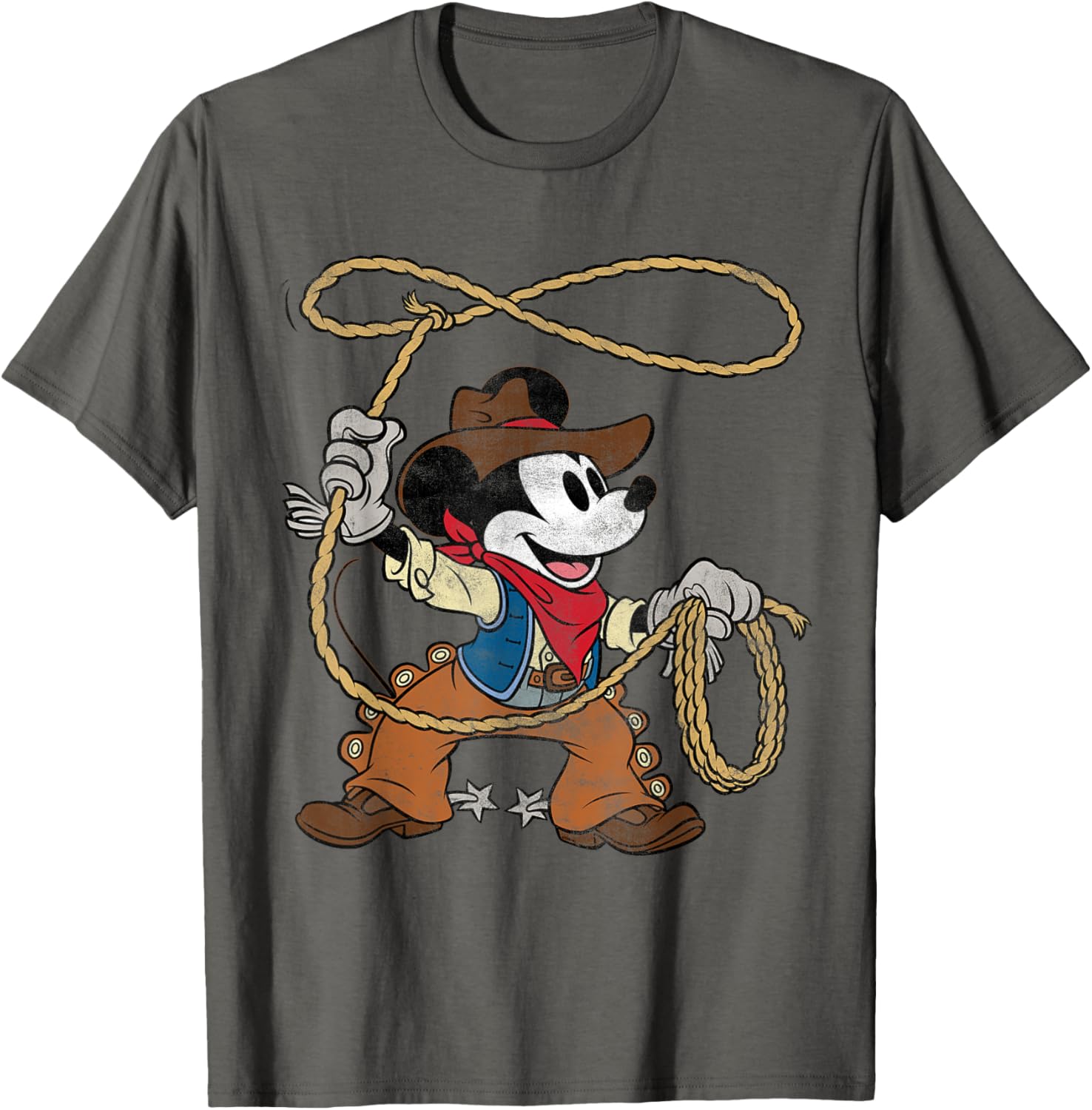 Vintage Mickey Mouse Cowboy T-Shirt for Fun Western Style Fashion - 20