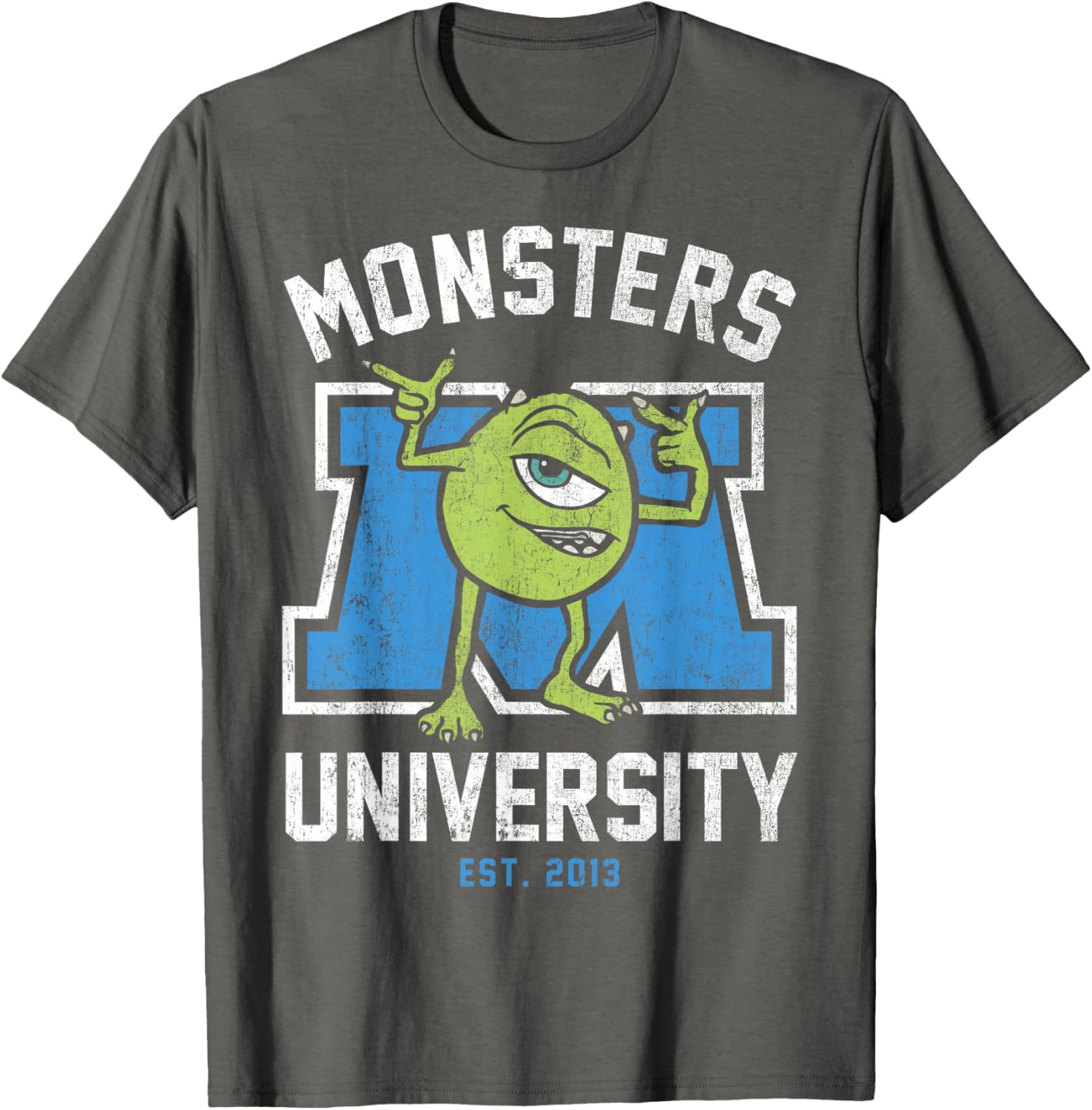 Disney Pixar Monsters University Mike Logo T-Shirt for Fans and Students - 1
