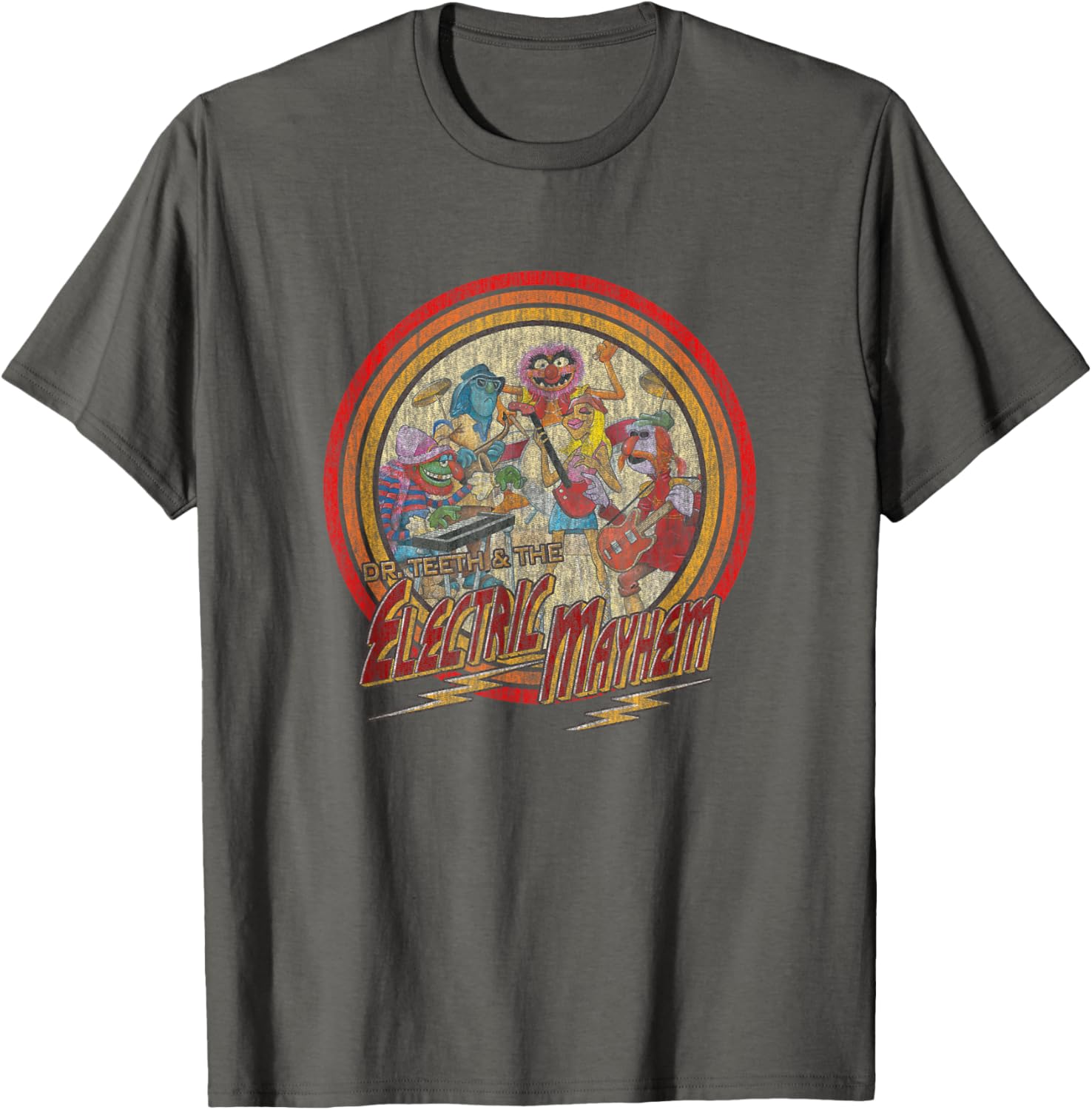Disney Muppets Electric Mayhem Vintage Band Poster T-Shirt for Fans - 1