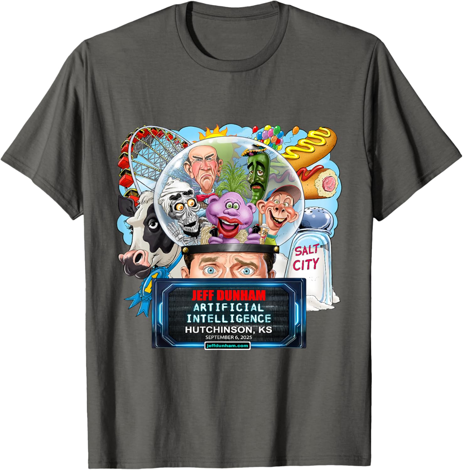 Jeff Dunham Hutchinson KS 2025 T-Shirt for Fans of Comedy and Fun - 6