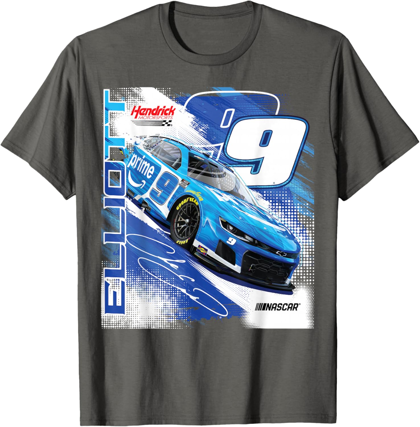 Chase Elliott #9 Prime Hendrick Motorsports T-Shirt for NASCAR Fans - 6
