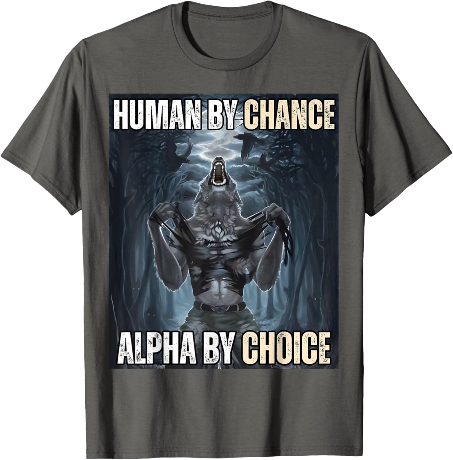 Funny Alpha Wolf Meme T-Shirt for Cool and Unique Style Fans - 11