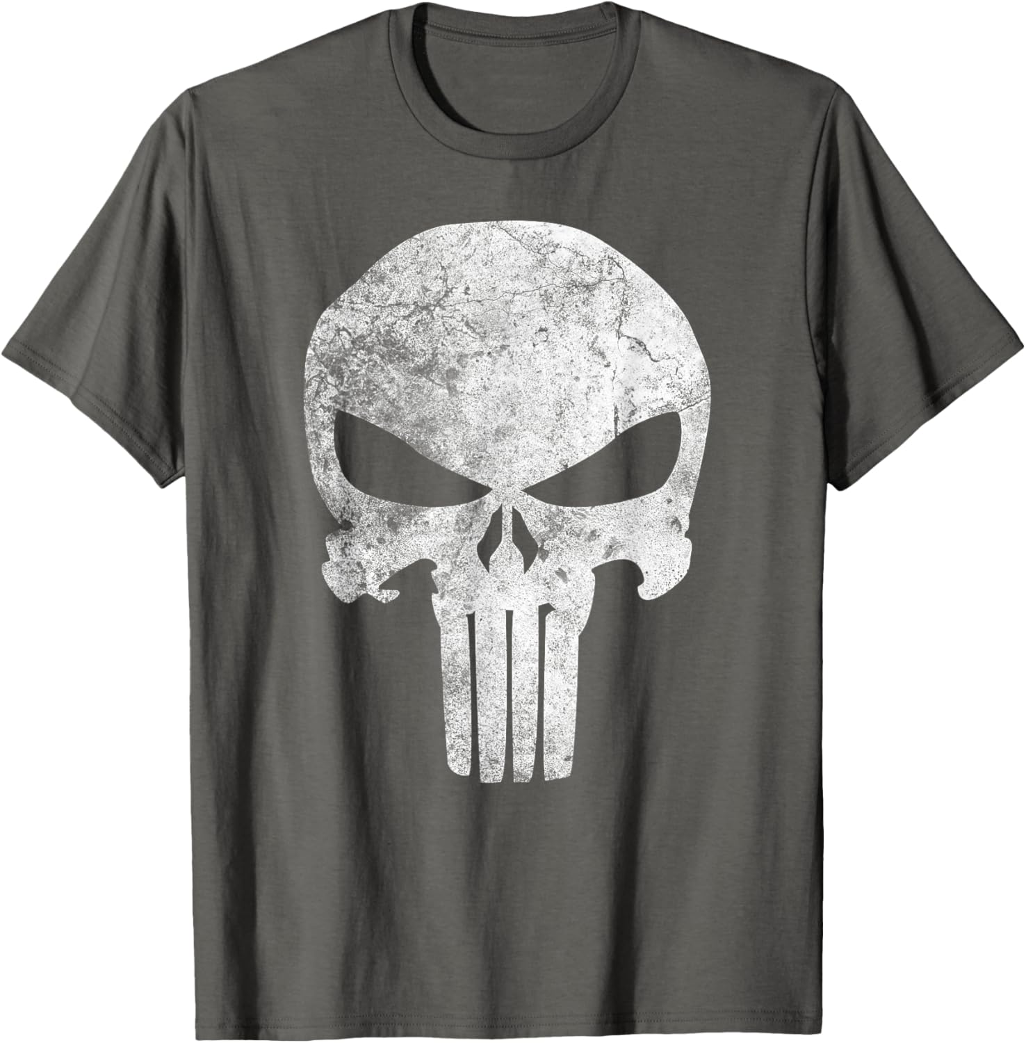 Marvel Punisher Skull Distressed T-Shirt for Fans of Comic Style - 2