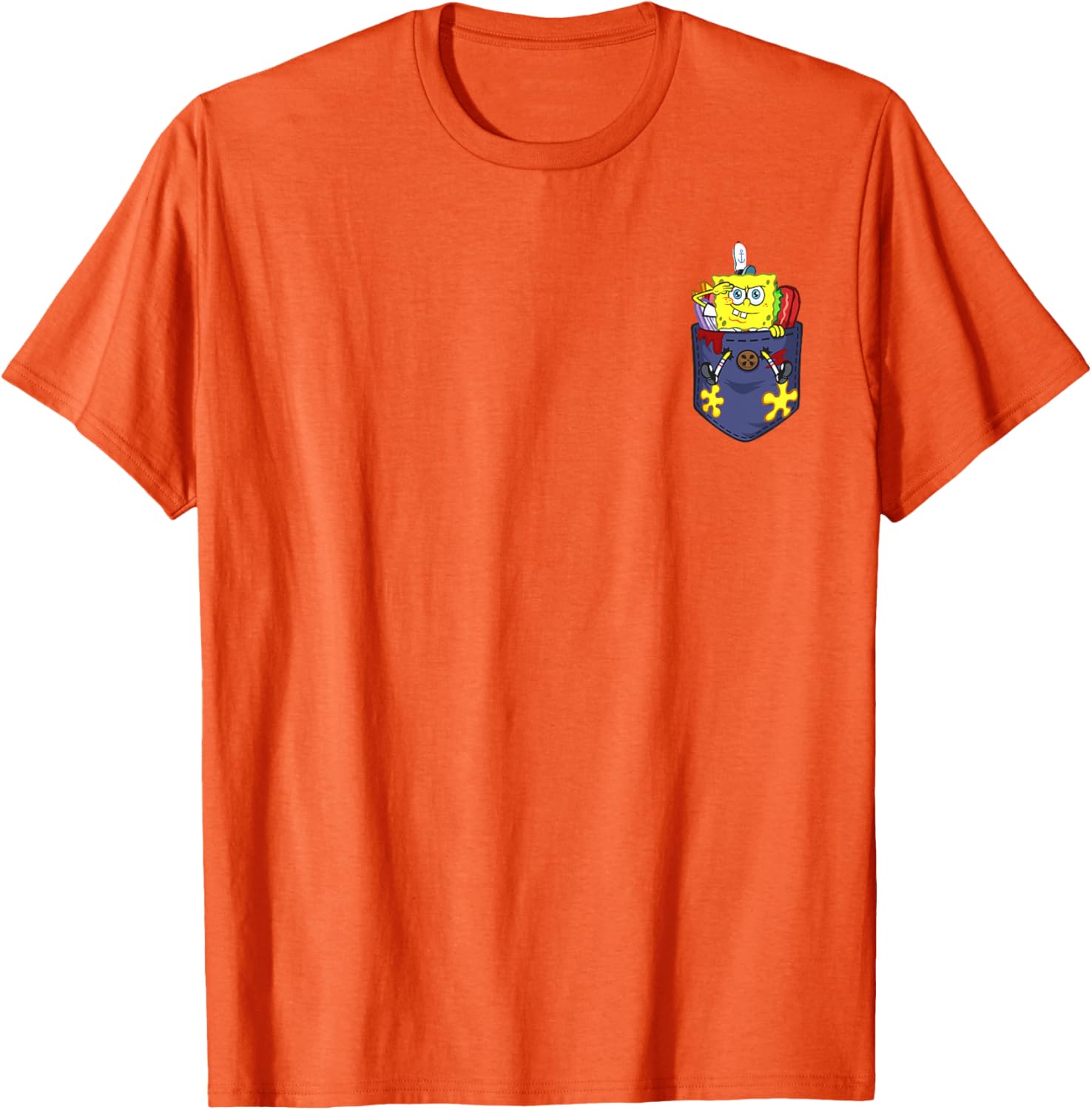 Mademark x SpongeBob SquarePants Cute SpongeBob Out of Food T-Shirt - 2