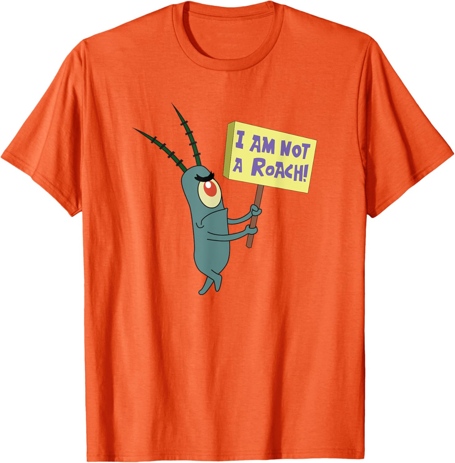 Mademark SpongeBob SquarePants Plankton Not a Roach T-Shirt for Fans - 3
