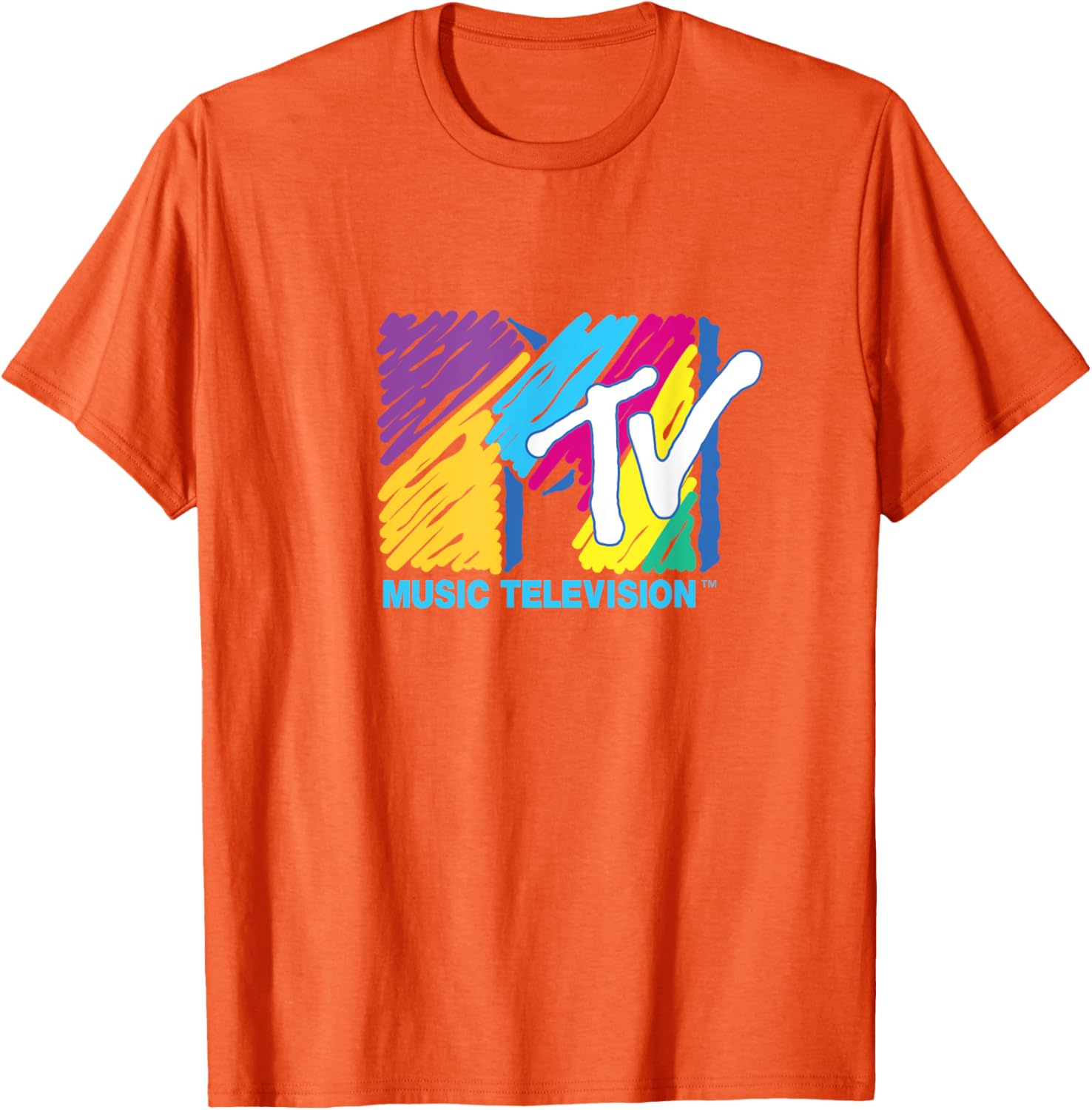 Mademark x MTV Colorful Logo Big Pen T-Shirt for Music Lovers - 1