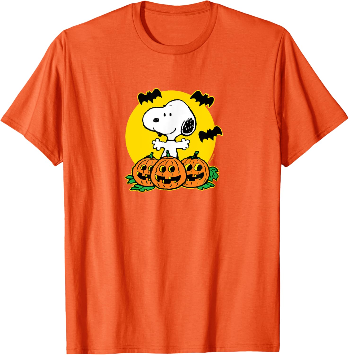 Snoopy Pumpkin Patch Halloween T-Shirt for Peanuts Fans - Fun Apparel - 12