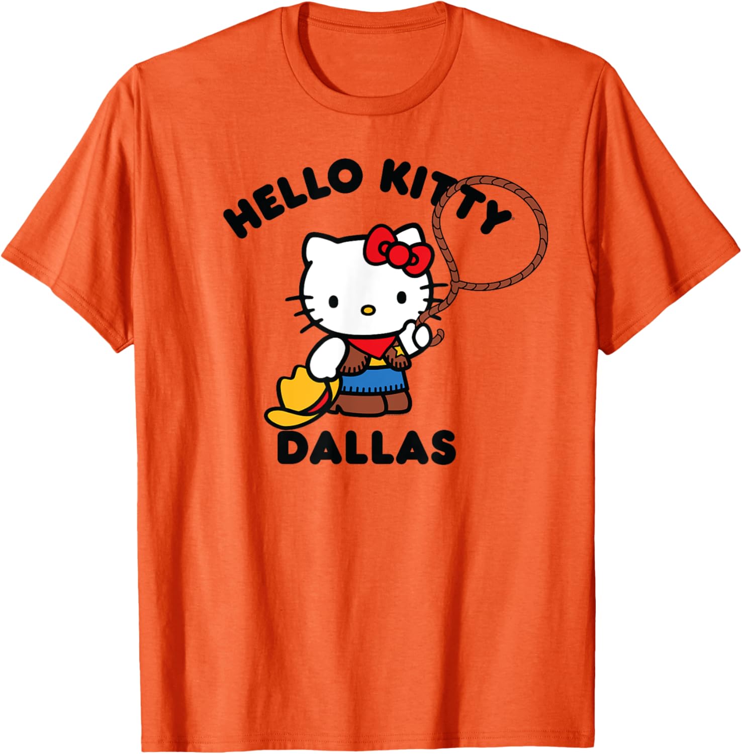Hello Kitty Dallas Texas T-Shirt Fun Fashion for Kids and Adults - 17