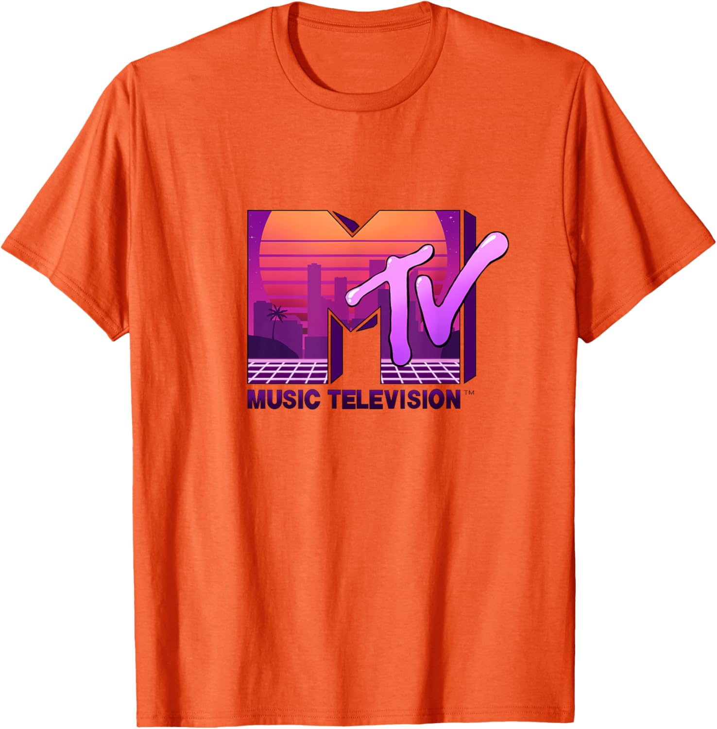 Mademark x MTV Sunset Skyline T-Shirt - Official MTV Logo Design - 9
