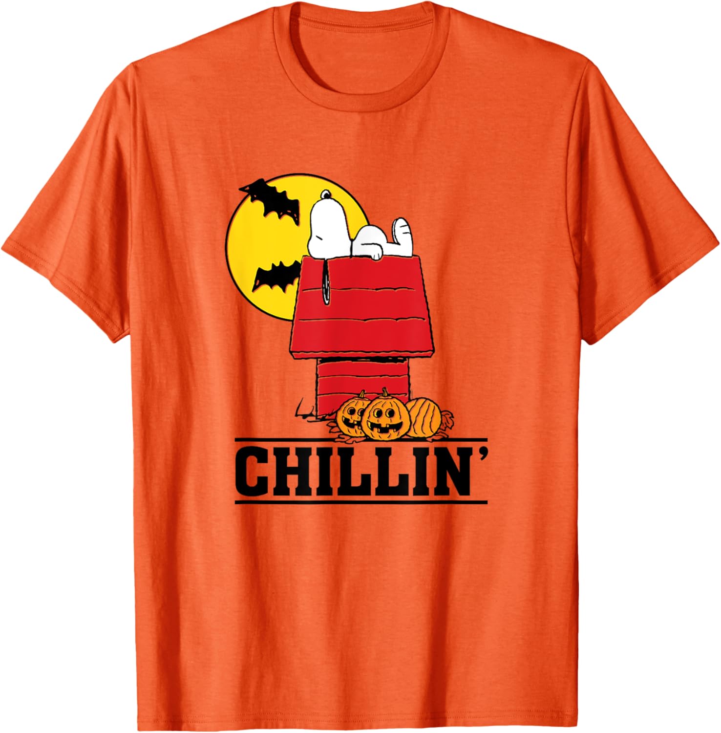 Peanuts Snoopy Chillin Halloween T-Shirt for Fun Festive Style - 7