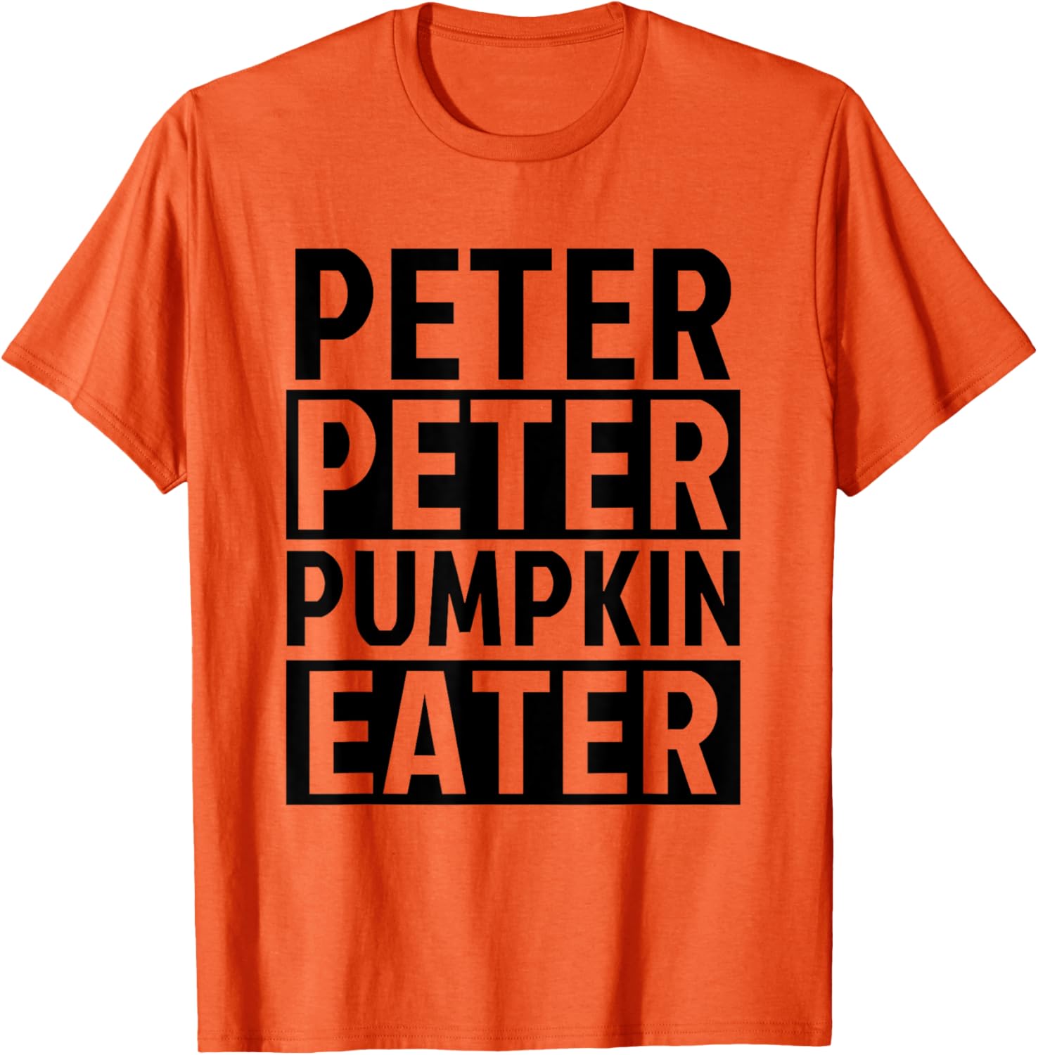Fun Halloween Couples Costumes Peter Pumpkin Eater T-Shirt for Adults - 1