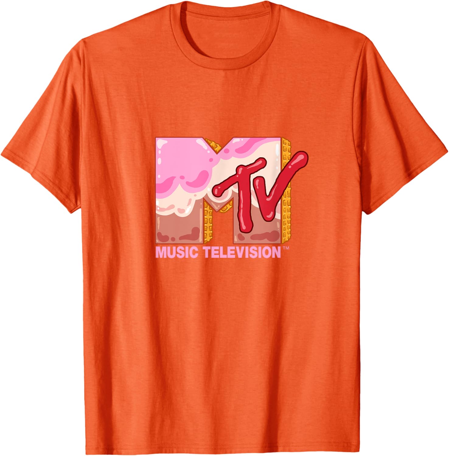 Mademark x MTV Sweet Waffle T-Shirt Featuring Official MTV Logo - 6