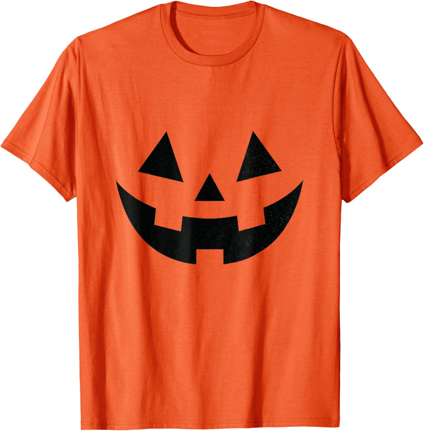 Vintage Pumpkin Face Jack-O-Lantern Halloween T-Shirt for Festive Fun - 1