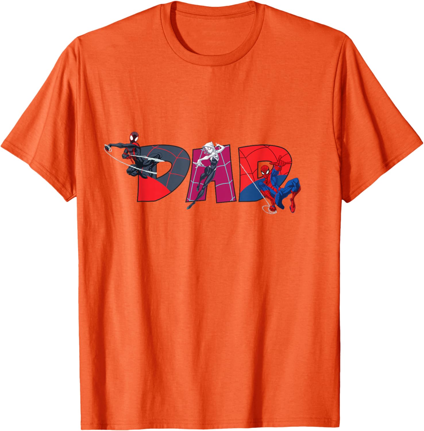 Marvel Spider-Man Trio Dad T-Shirt Perfect for Father's Day and Family Trips - 4