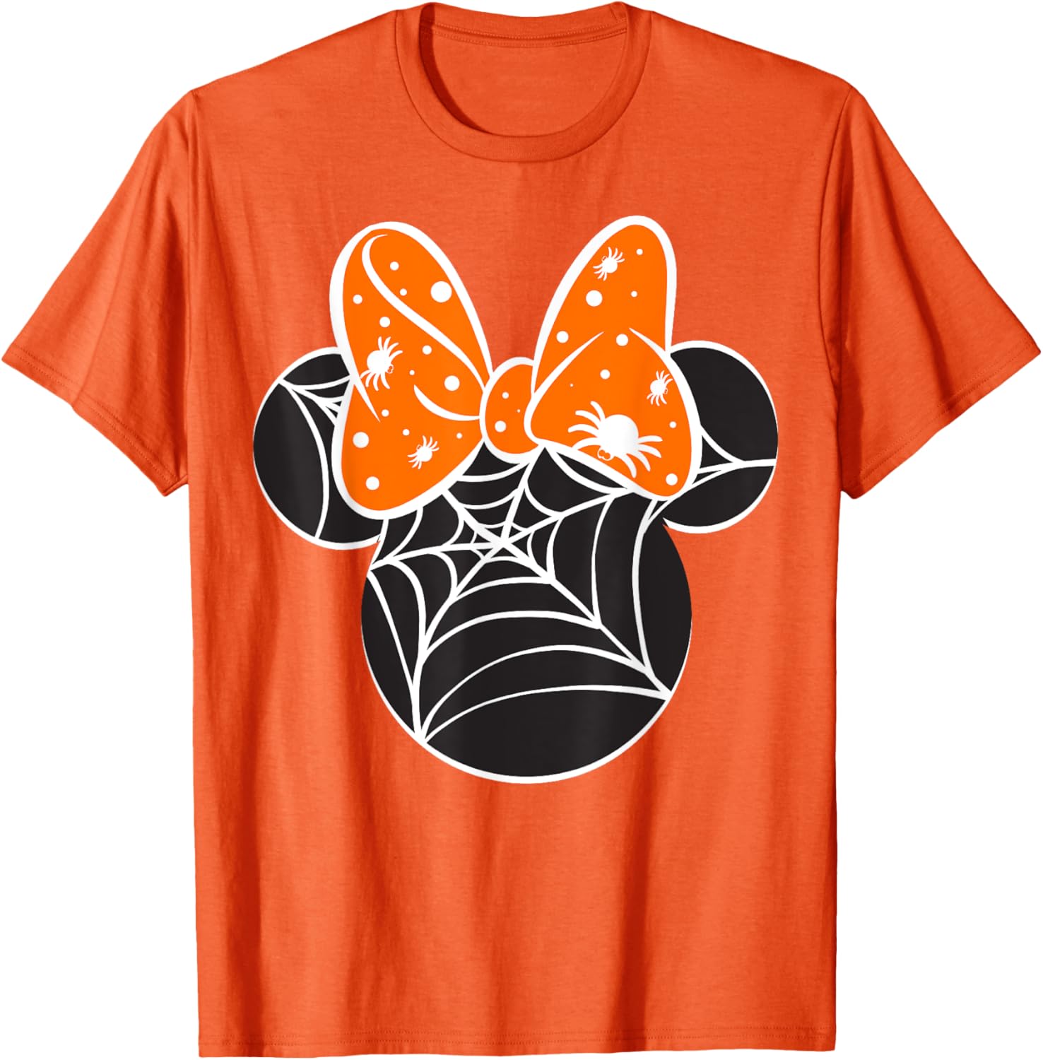 Disney Mickey and Friends Halloween Minnie Spider Web Logo T-Shirt - 1