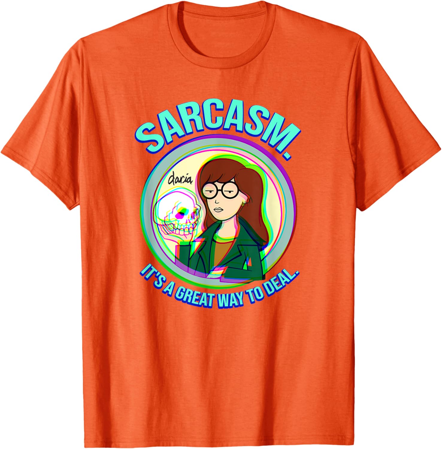 Mademark x Daria Sarcasm Graphic Tee for Casual Style and Humor - 9