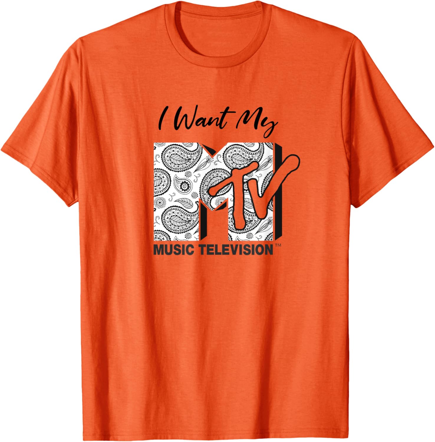 Mademark x MTV Vintage Ornaments T-Shirt for Music Lovers - 4