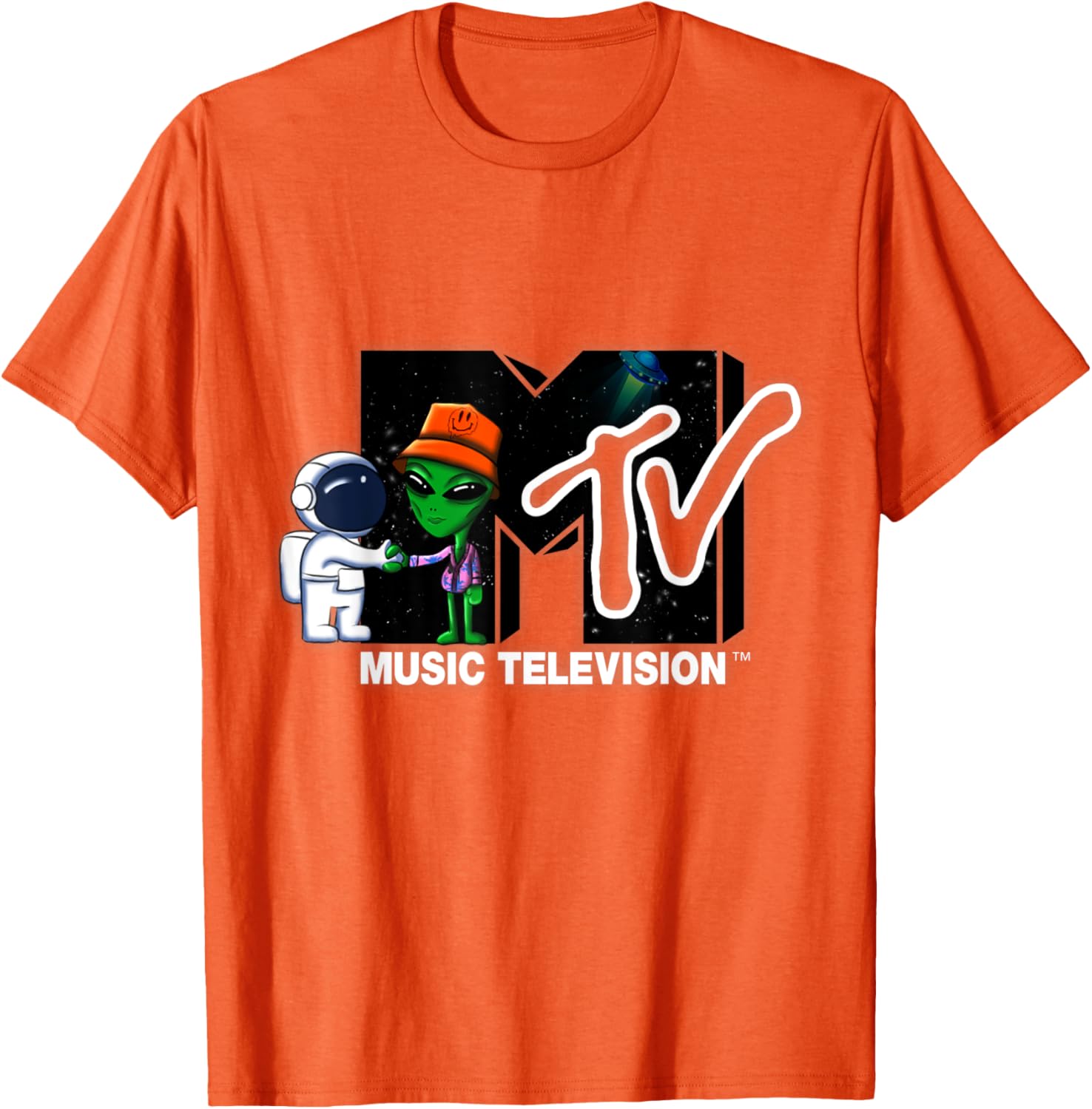 Mademark x MTV Astronaut Alien Space T-Shirt Official MTV Logo Design - 20