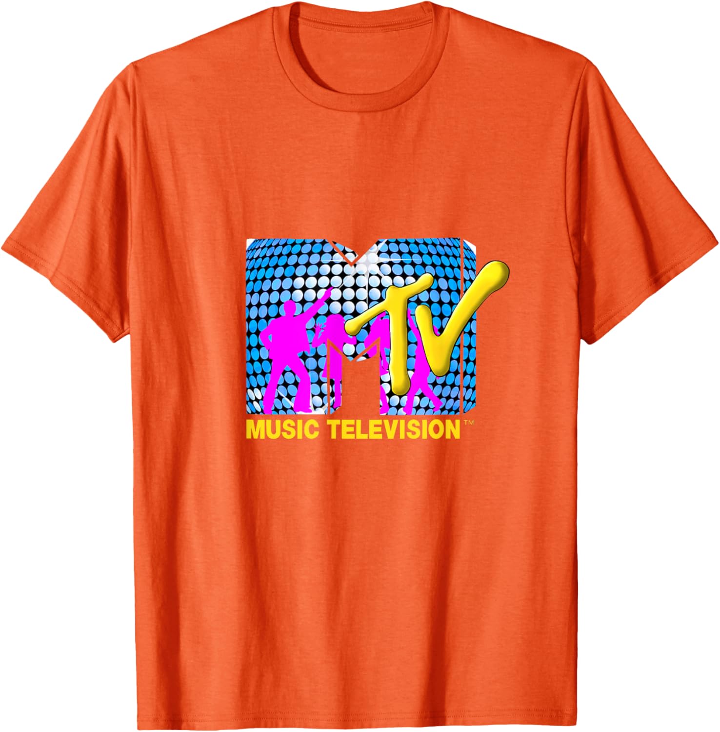 Mademark x MTV Disco Sphere T-Shirt with Funky Dancers Logo Design - 9