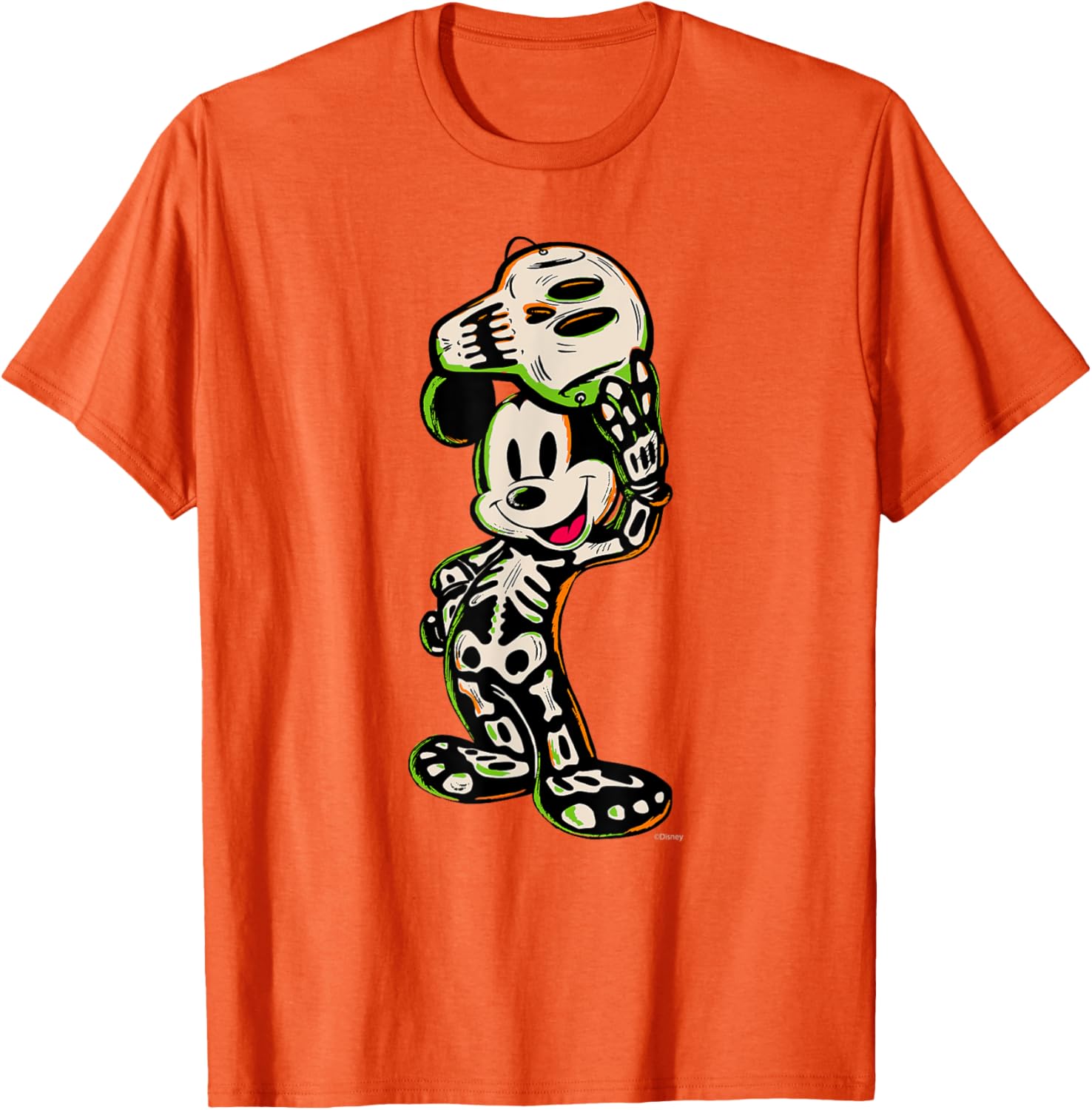 Disney 100 Mickey Mouse Halloween Skeleton Costume T-Shirt for Kids - 11
