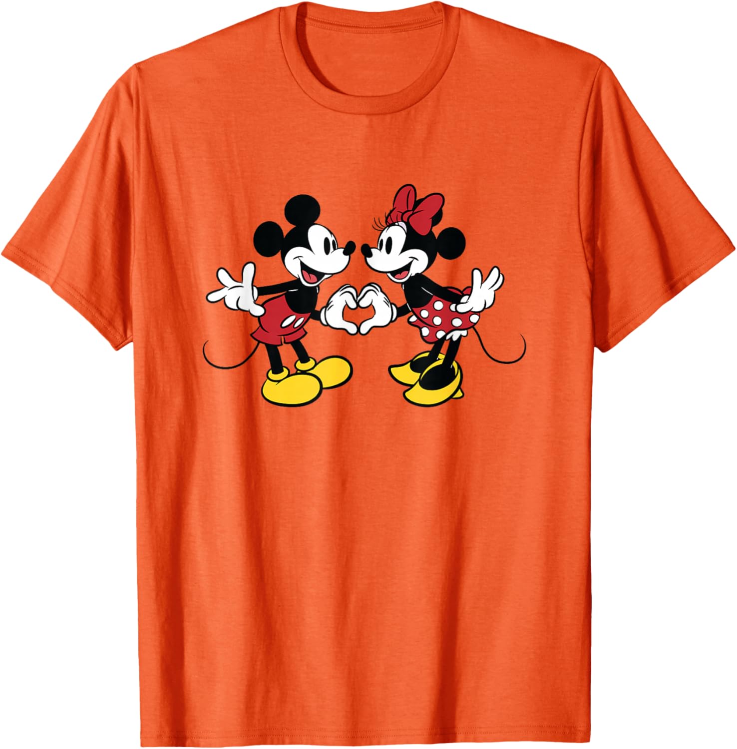 Disney Mickey and Friends Valentine Heart T-Shirt for Couples and Fans - 19