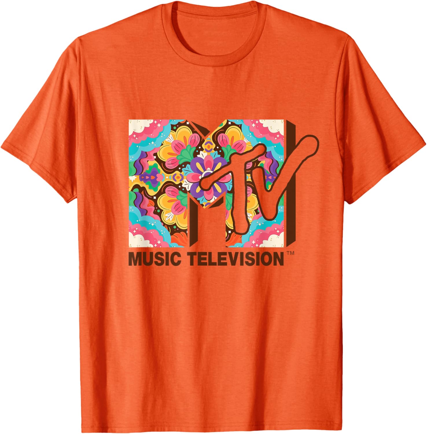 Mademark x MTV Flower Power Mandala Logo T-Shirt for Stylish Fans - 10