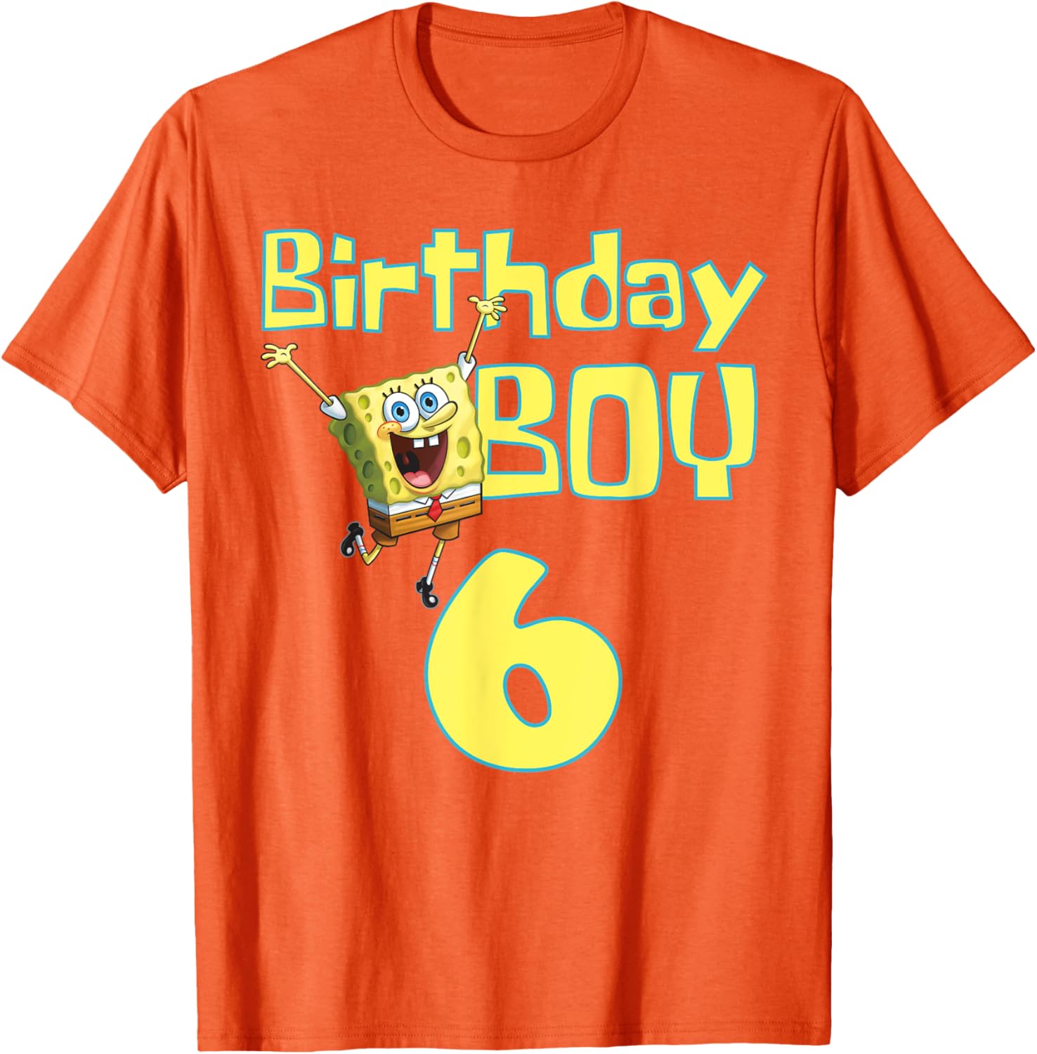 Mademark SpongeBob SquarePants Birthday Boy 6 T-Shirt for Kids - 2