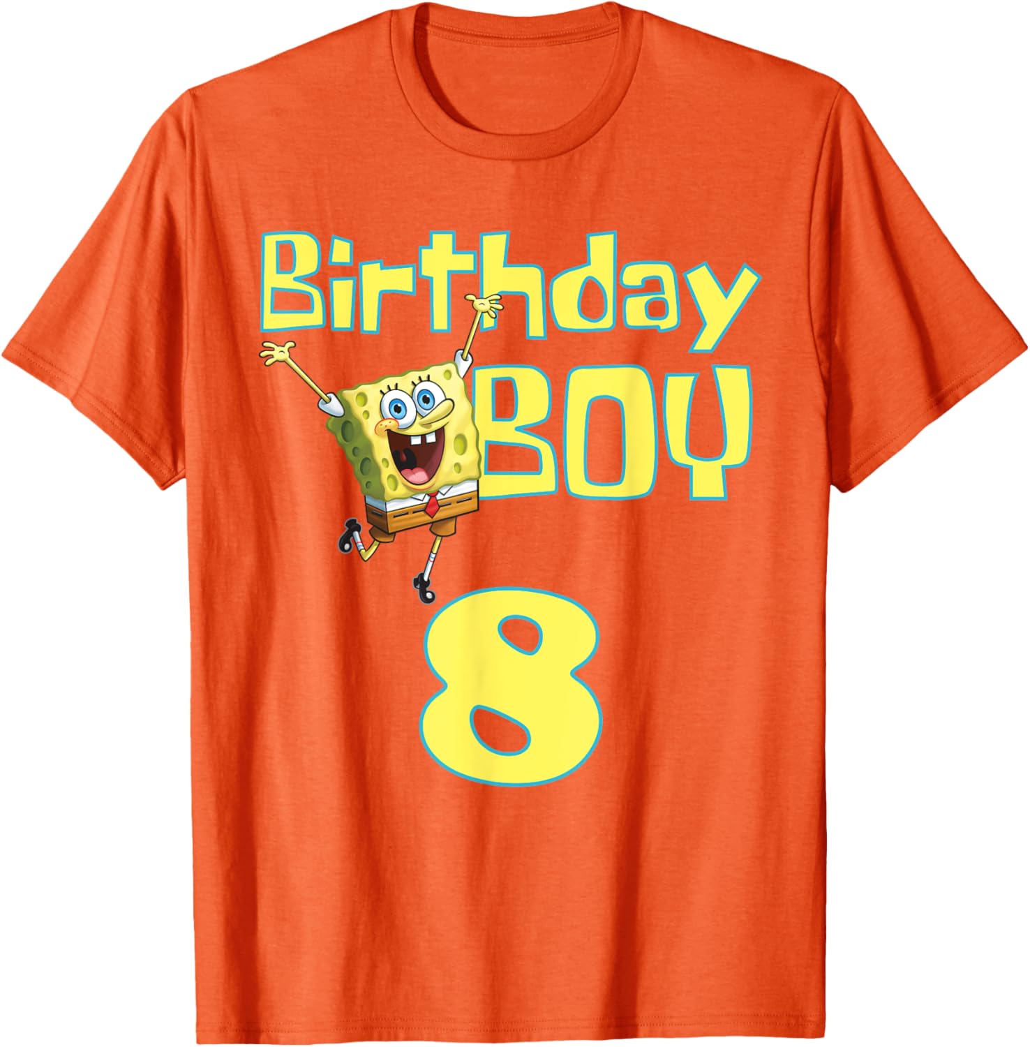 Mademark x SpongeBob SquarePants Birthday Boy 8 T-Shirt for Kids - 12