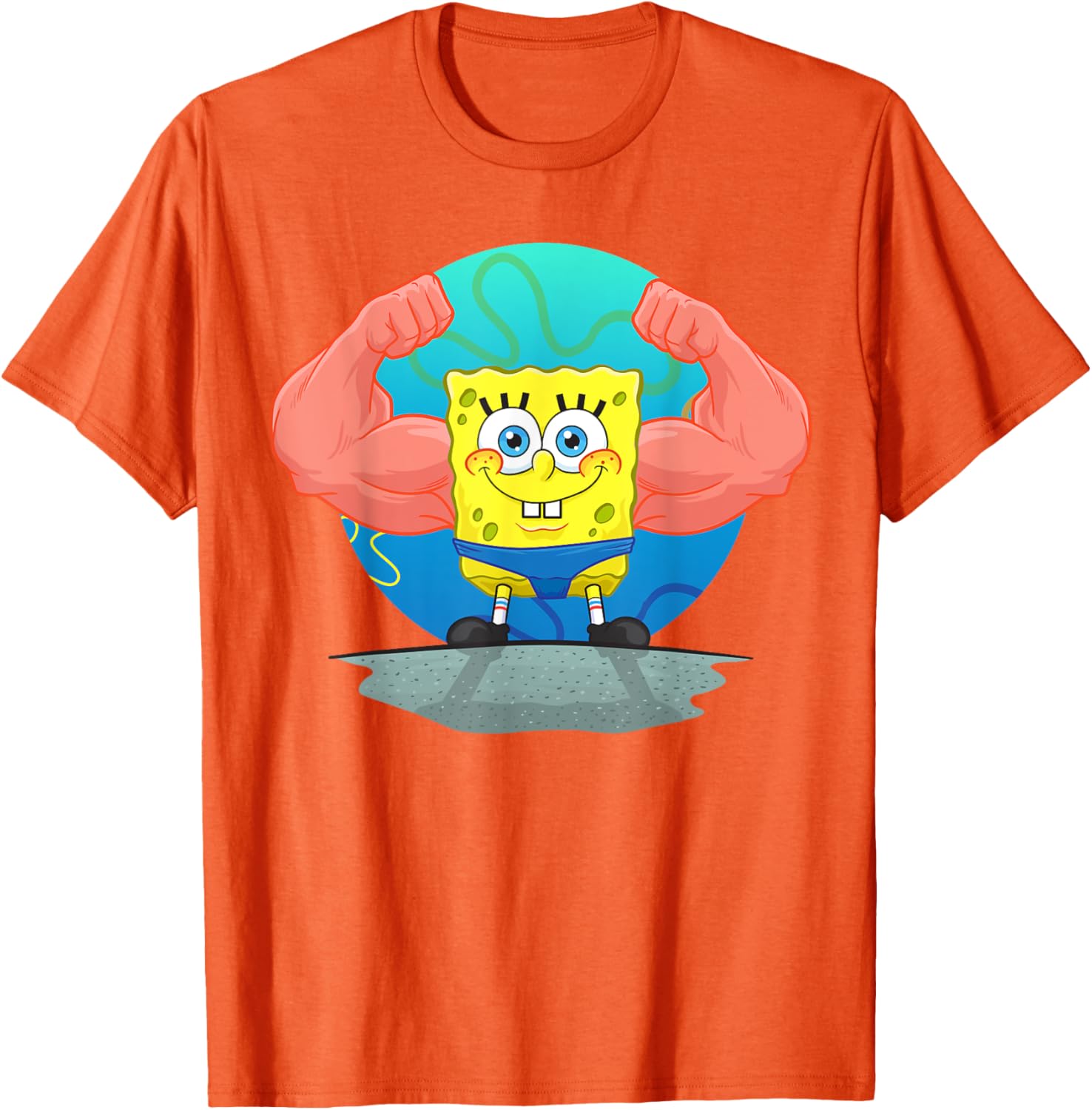 Mademark SpongeBob MuscleBob BuffPants T-Shirt for Fun Fashion Fans - 8