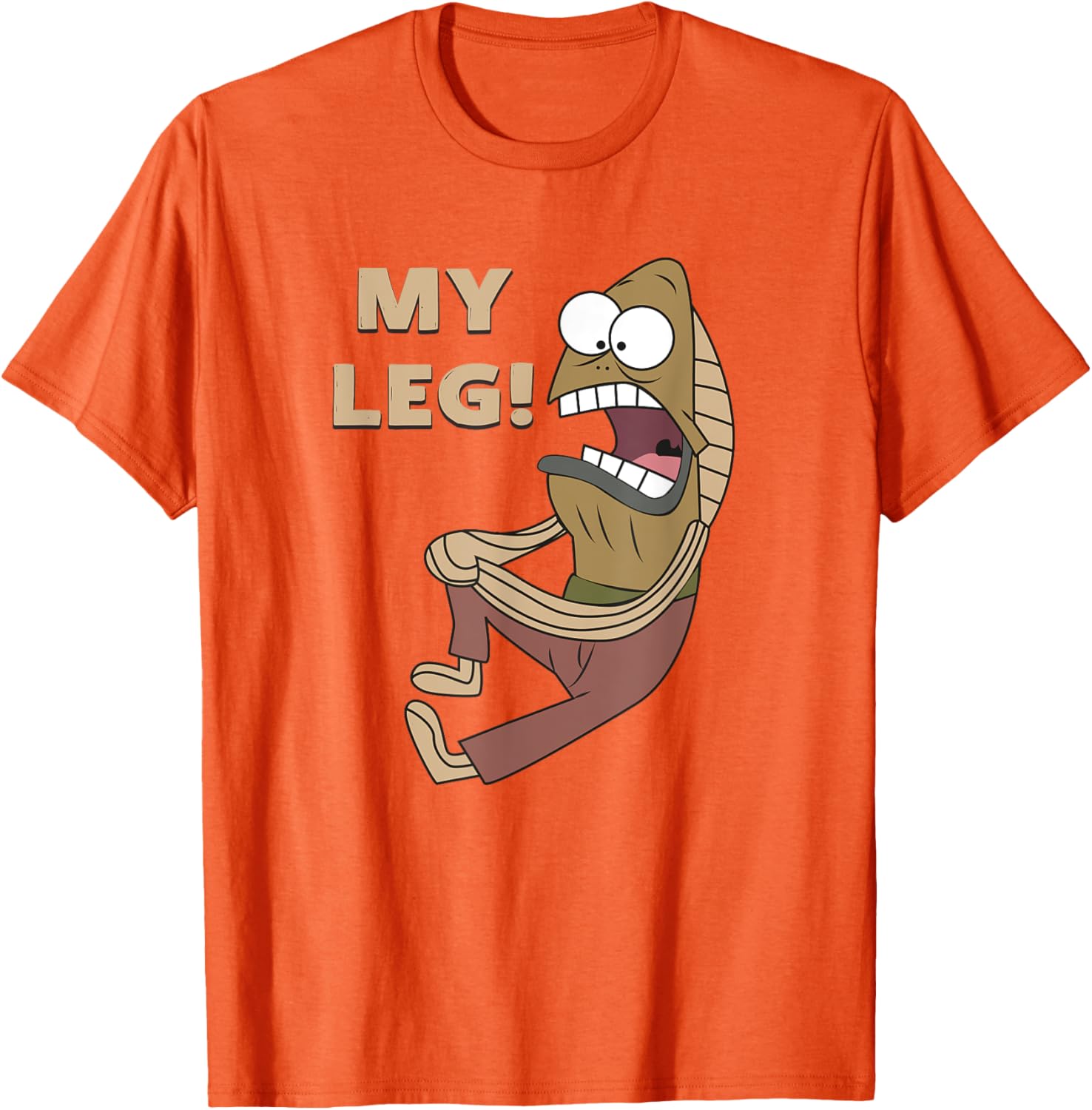 Mademark Fred the Fish My Leg T-Shirt SpongeBob SquarePants Apparel - 5
