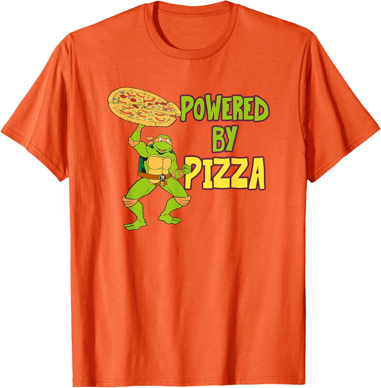 Mademark TMNT Michelangelo Pizza Power T-Shirt - Fun Ninja Turtle Gear - 6
