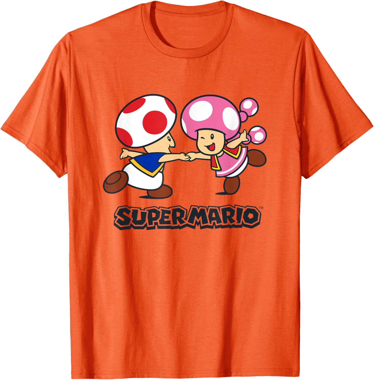 Super Mario Bros Happy Toads Classic Nintendo Duo T-Shirt for Fans - 7