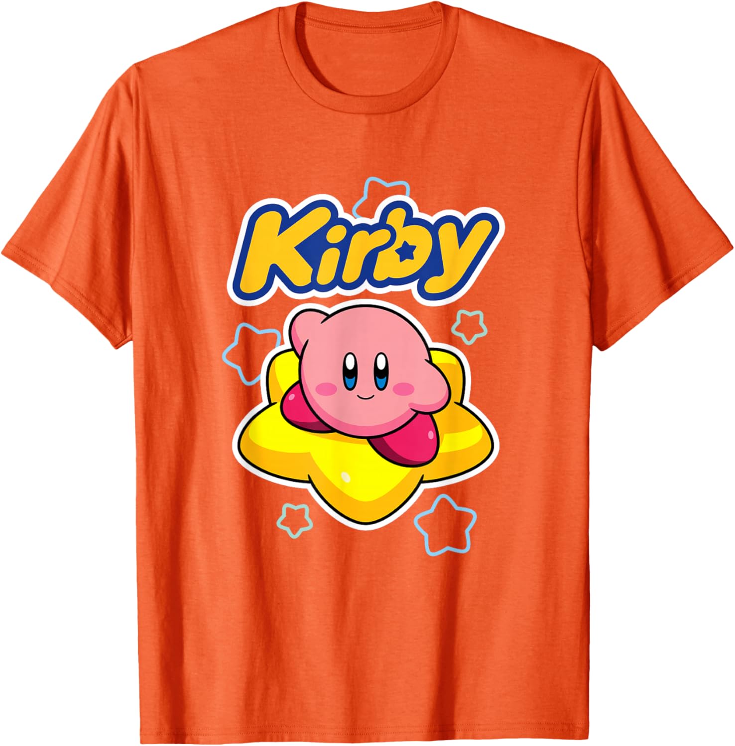 Kirby Big Star Surfing Portrait T-Shirt for Fans of Nintendo Adventure - 21