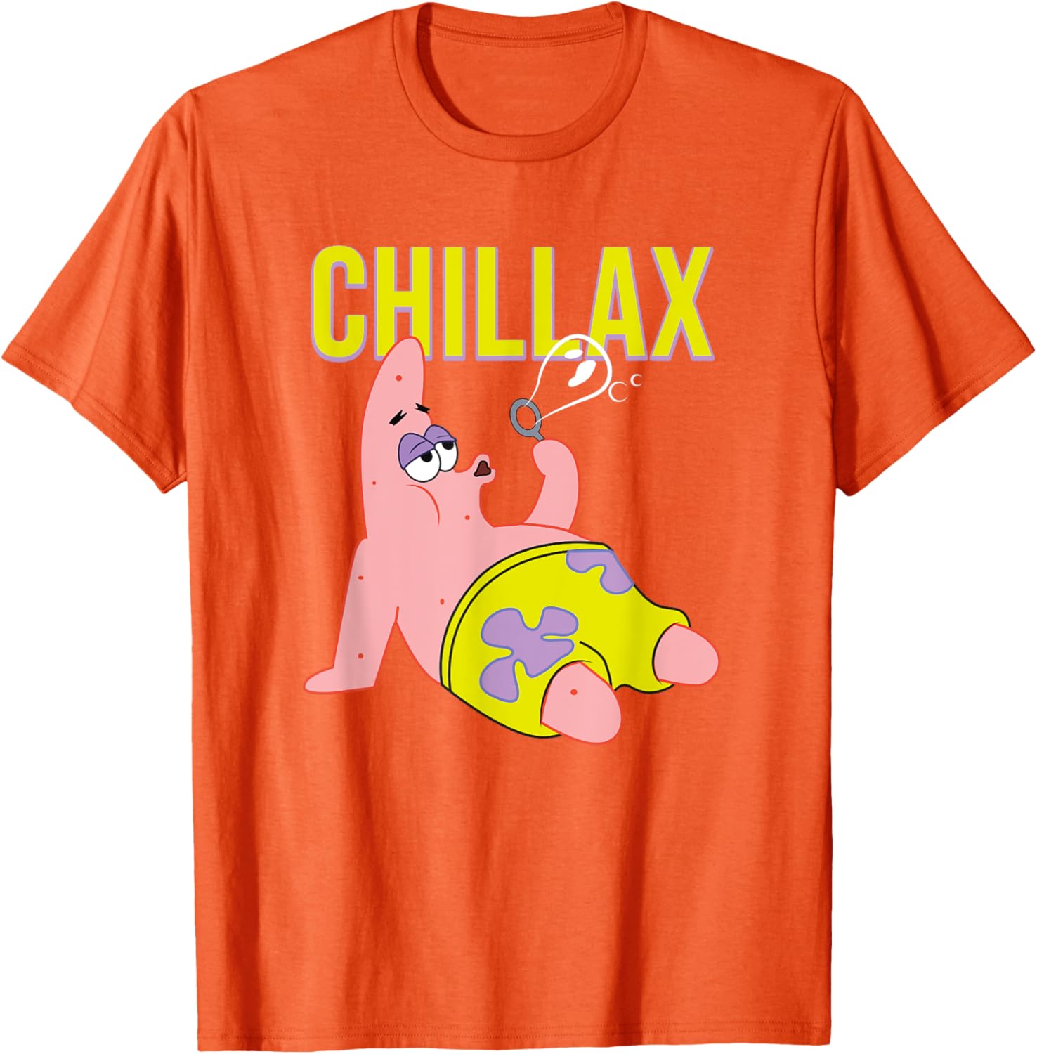 Mademark SpongeBob Patrick Star Chillax T-Shirt for Fun Summer Style - 16