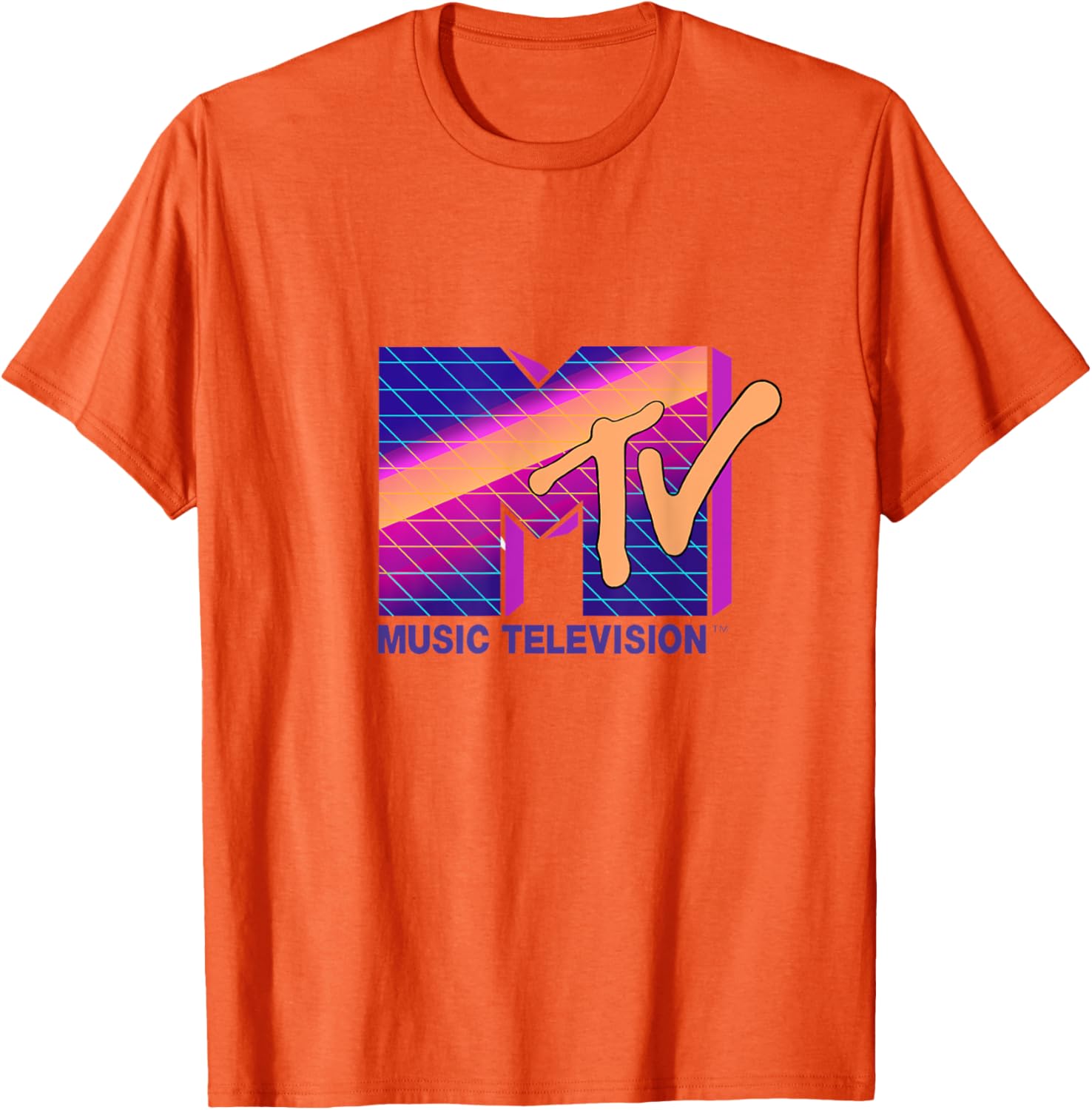 Mademark x MTV Retro Logo T-Shirt in Bold 80s Colors - Stylish Apparel - 8
