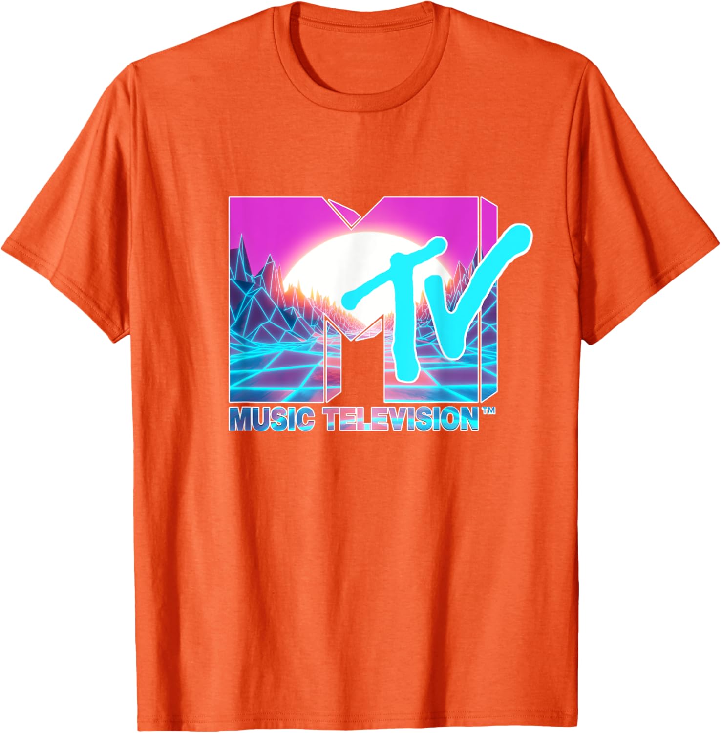 Mademark x MTV Official Logo T-Shirt with Sun and World Graphic - 8