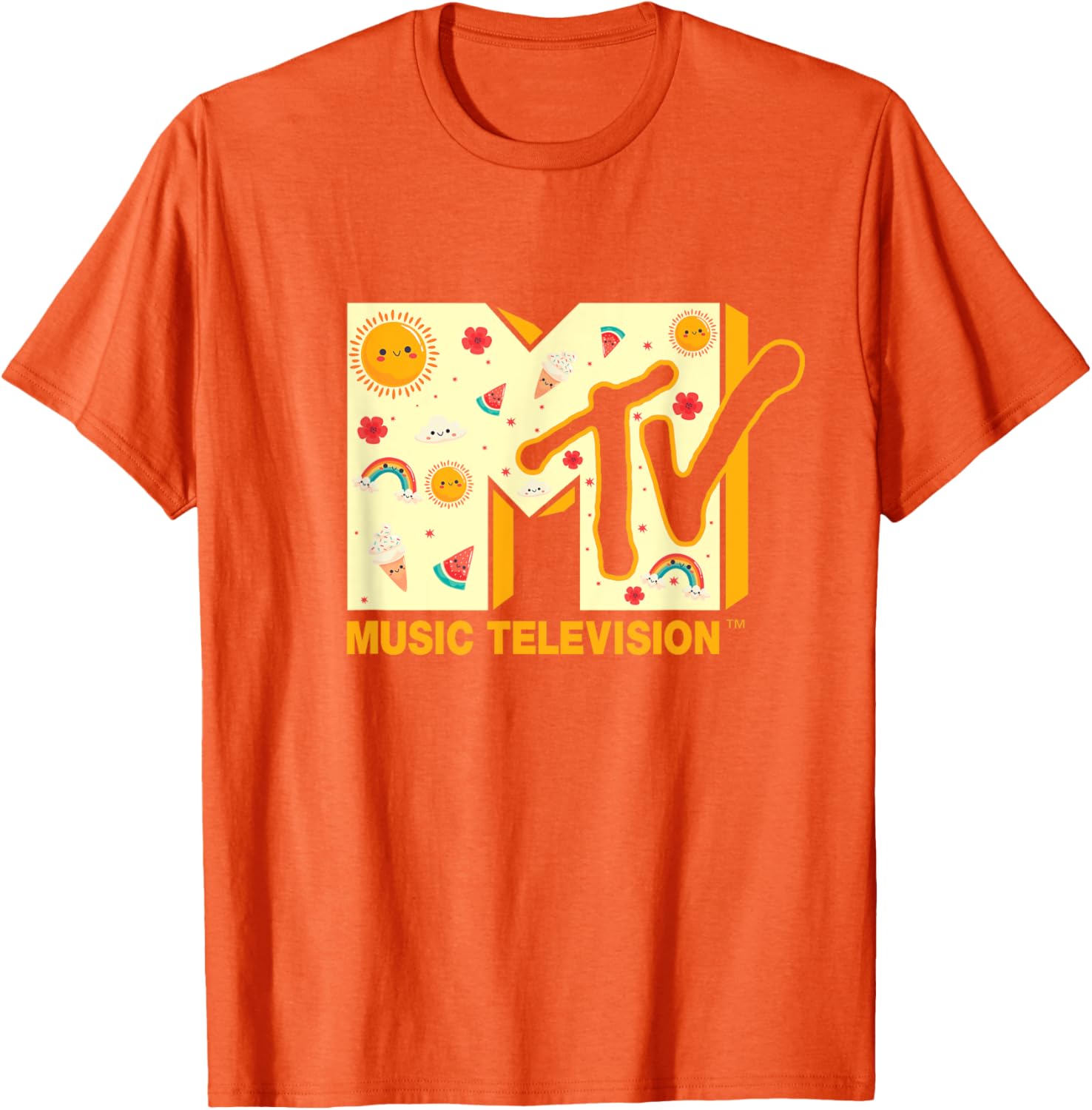 Mademark x MTV Summer T-Shirt Featuring Iconic MTV Logo for Fun Style - 6