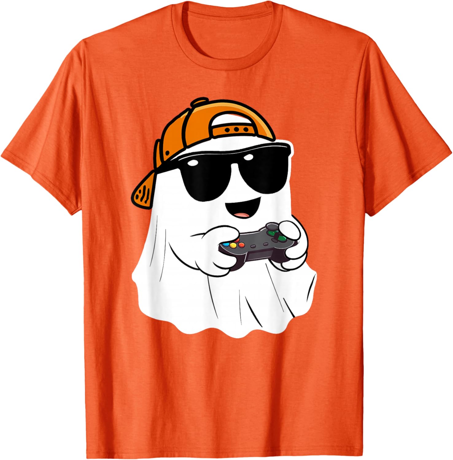 Scary Ghost Gamer Costume T-Shirt for Boys - Perfect Halloween Apparel - 11