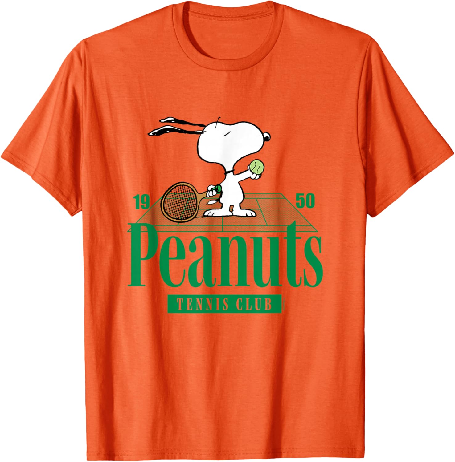 Peanuts Tennis Club T-Shirt for Fans of Classic Cartoon Style - 8