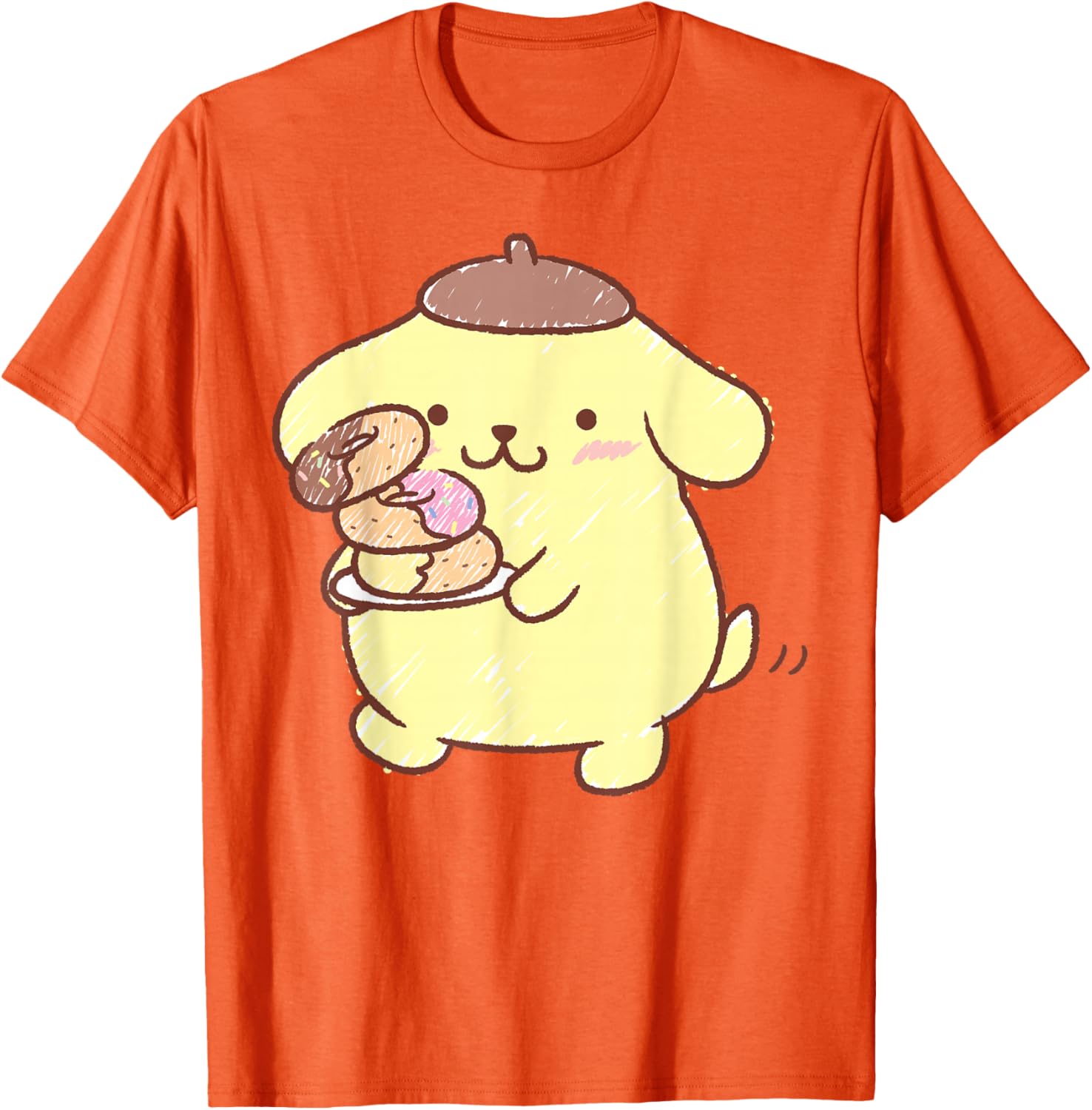 Pompompurin Donuts T-Shirt Cute & Comfy Clothing for Fans - 20
